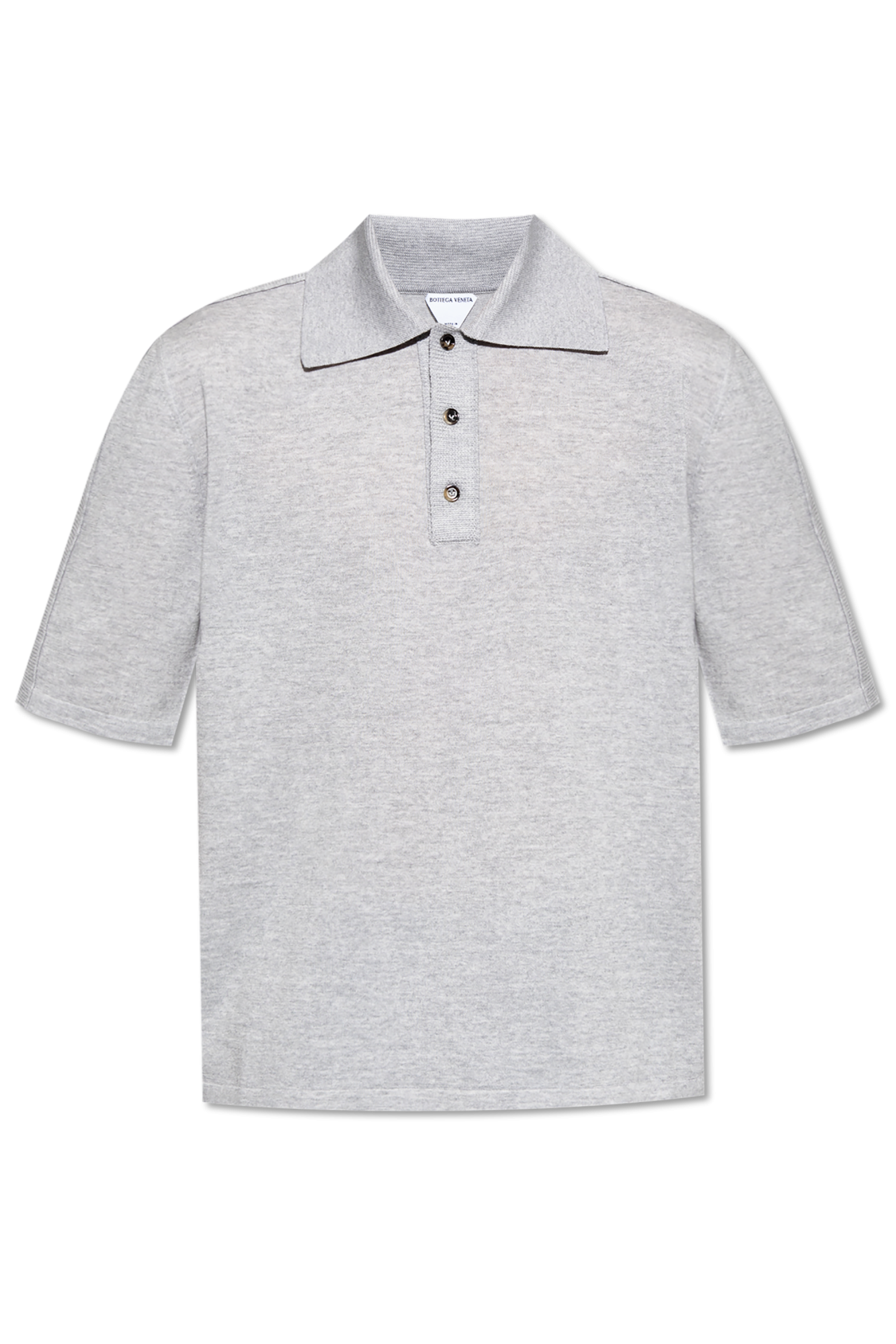 Bottega Veneta Wełniane Polo, Mężczyźni, Szary
