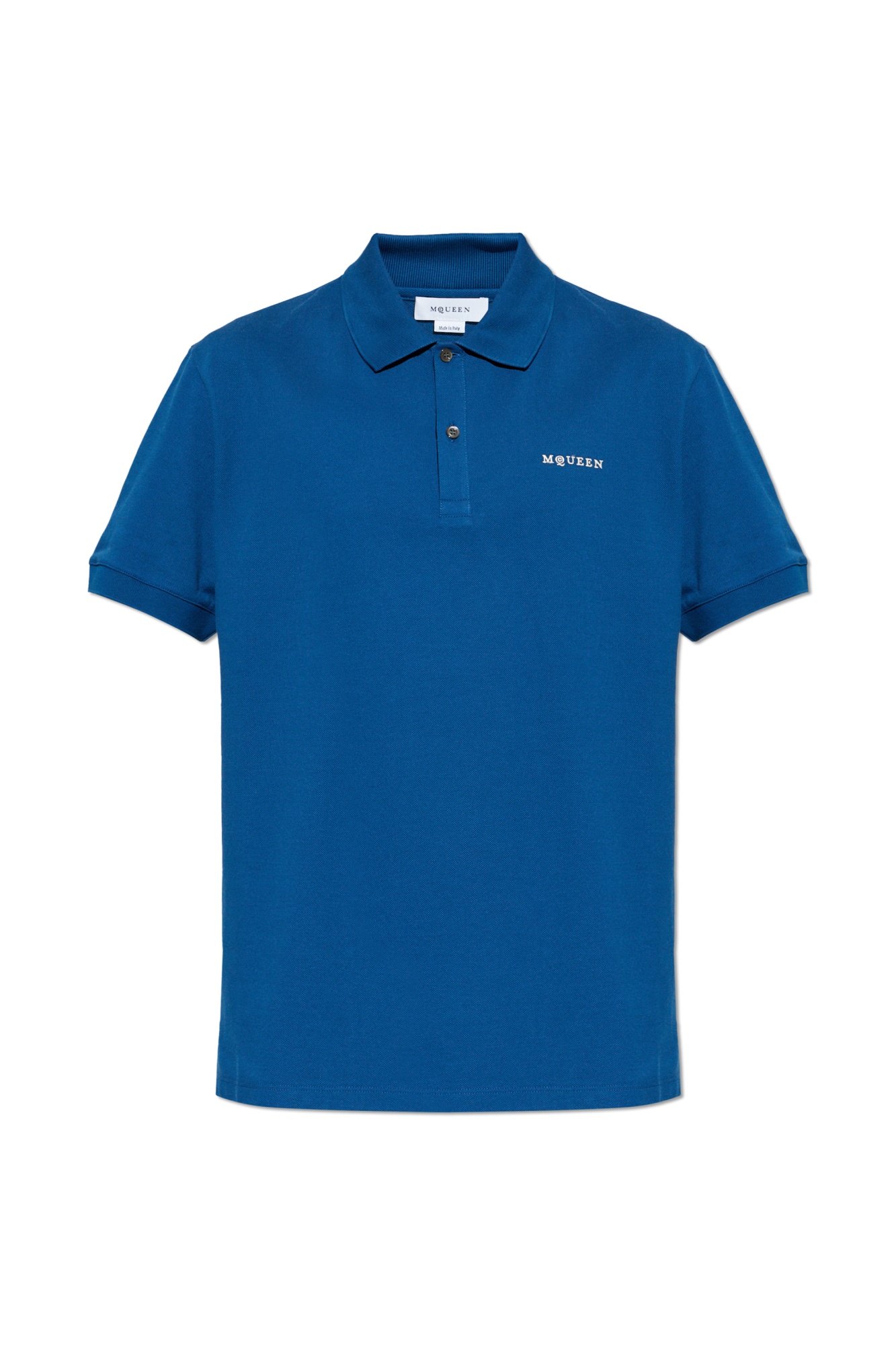 Alexander McQueen Polo Z Logo, Mężczyźni, Niebieski