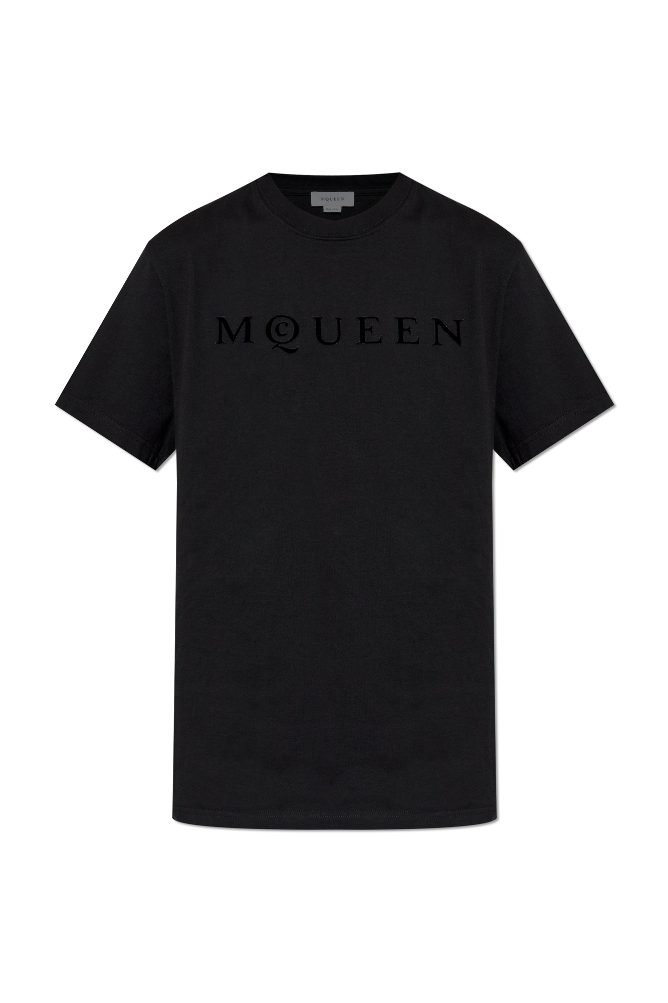 Alexander McQueen T-shirt Z Logo, Mężczyźni, Czarny