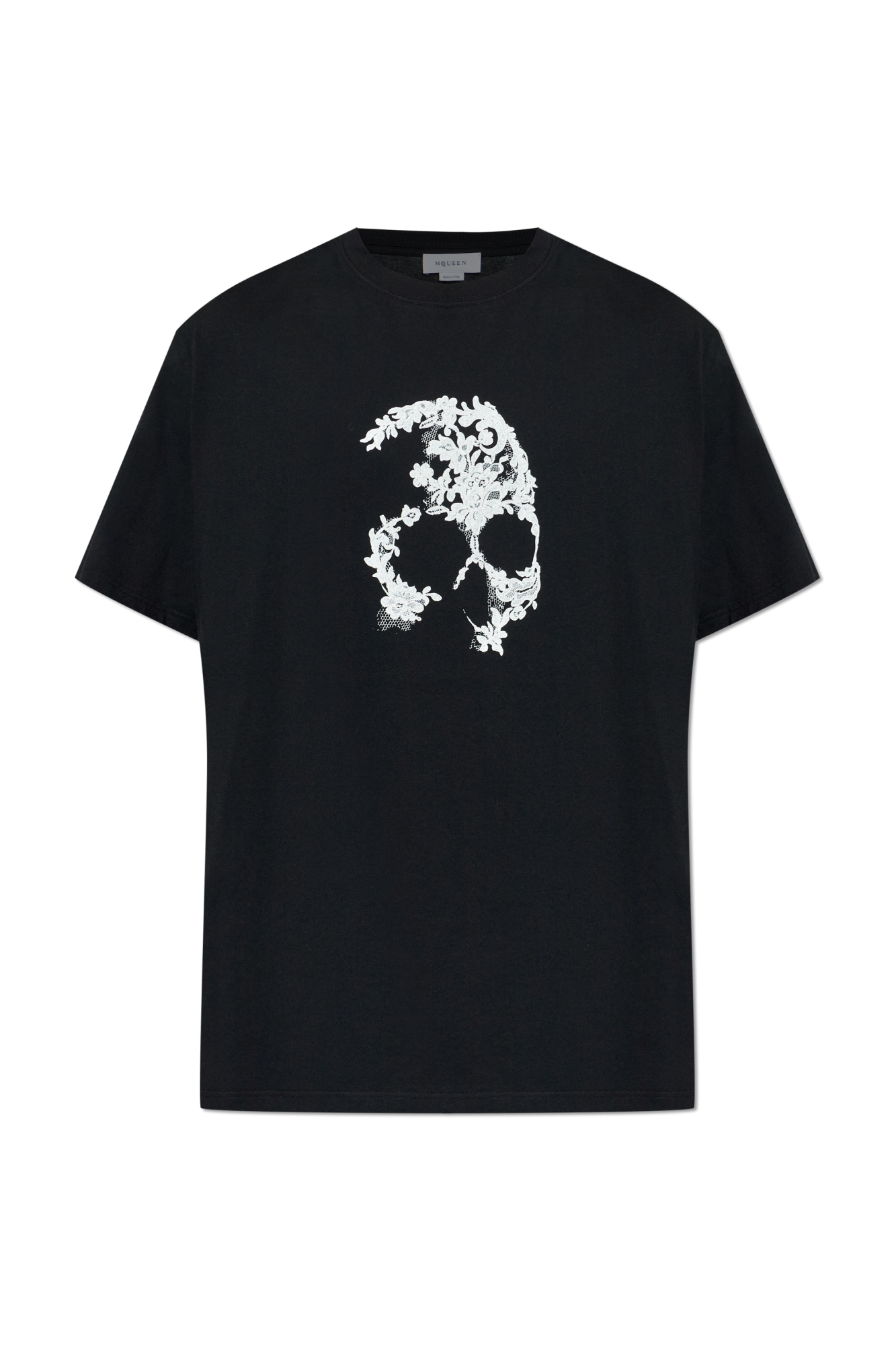 Alexander McQueen T-shirt Z Charakterystycznym Motywem Czaszki, Mężczyźni, Czarny