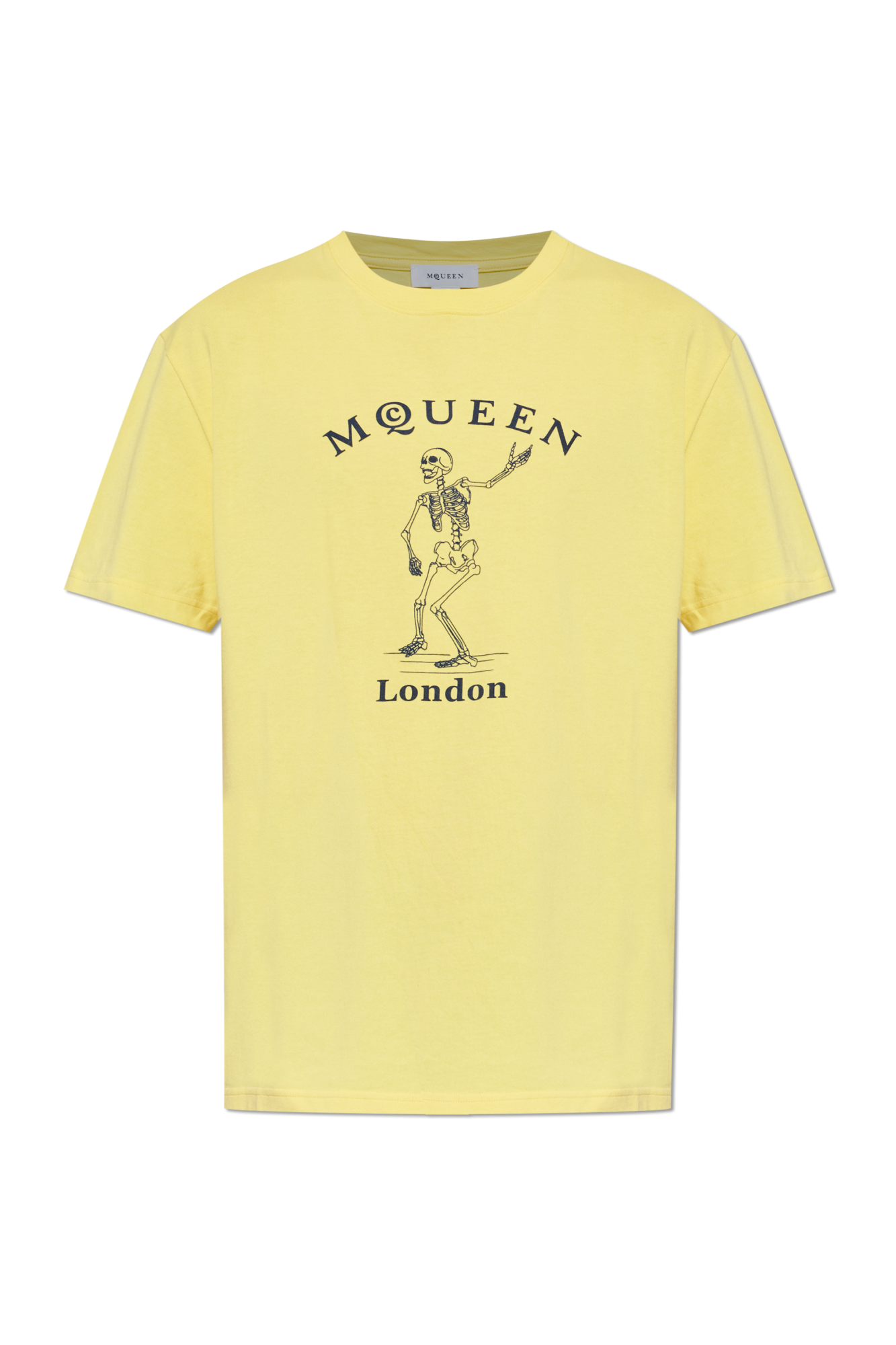 Alexander McQueen T-shirt Z Logo, Mężczyźni, żółty