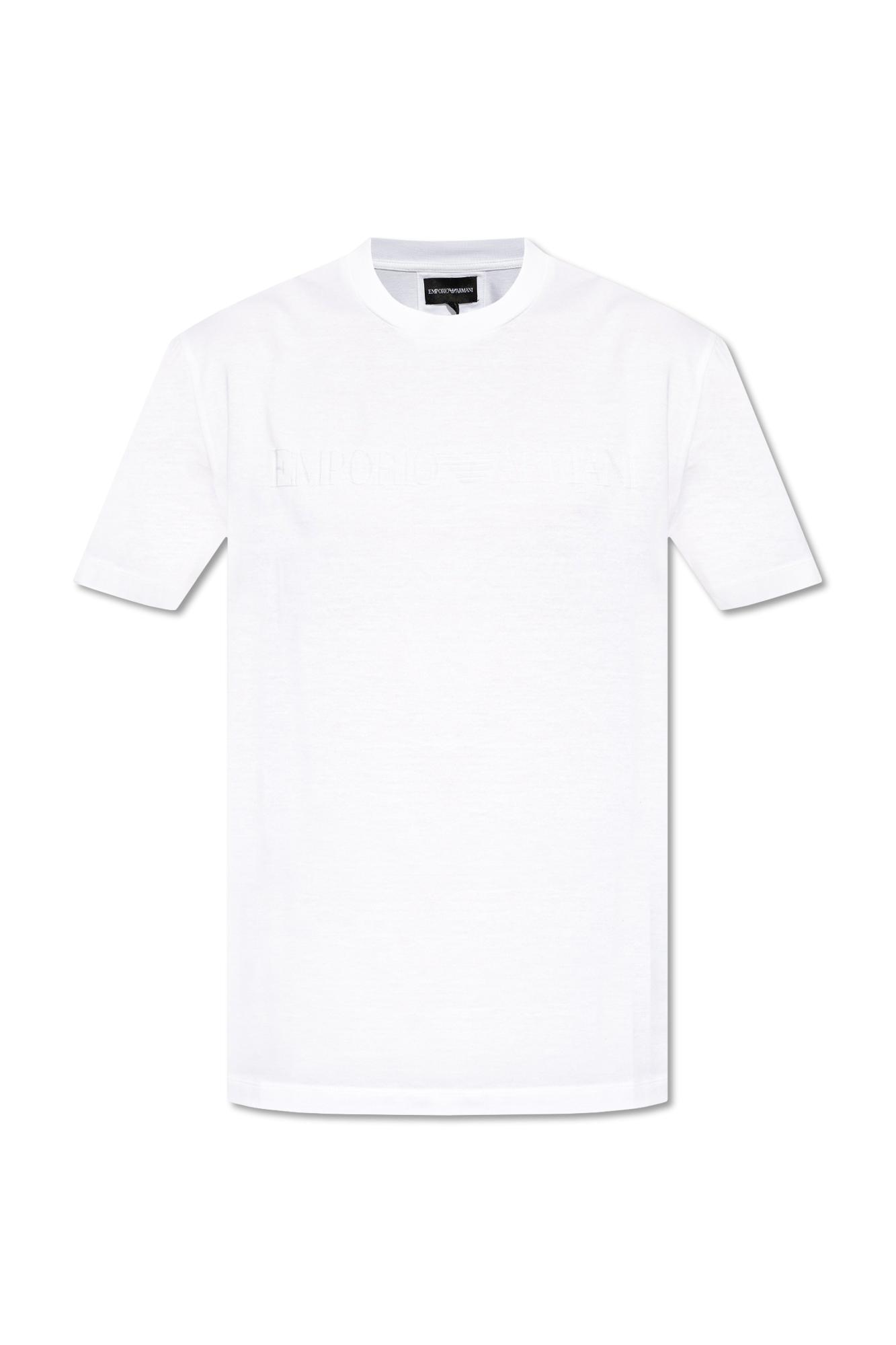 Emporio Armani T-shirt Z Logo, Mężczyźni, Biały
