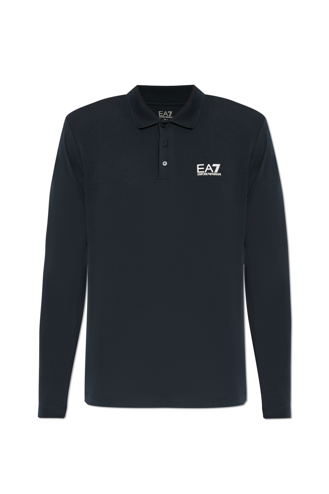 EA7 Emporio Armani Polo Z Długimi Rękawami, Mężczyźni, Granatowy