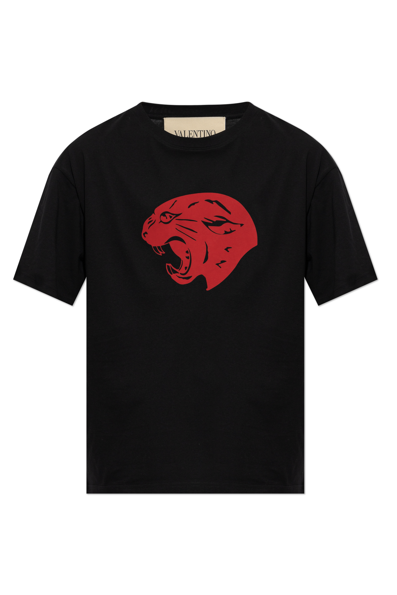 Valentino Garavani T-shirt Z Nadrukiem, Mężczyźni, Czarny