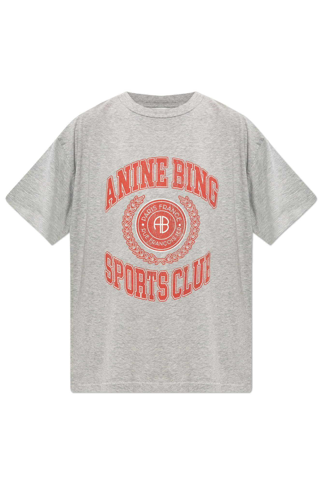 Anine Bing T-shirt `Cade`, Kobiety, Szary