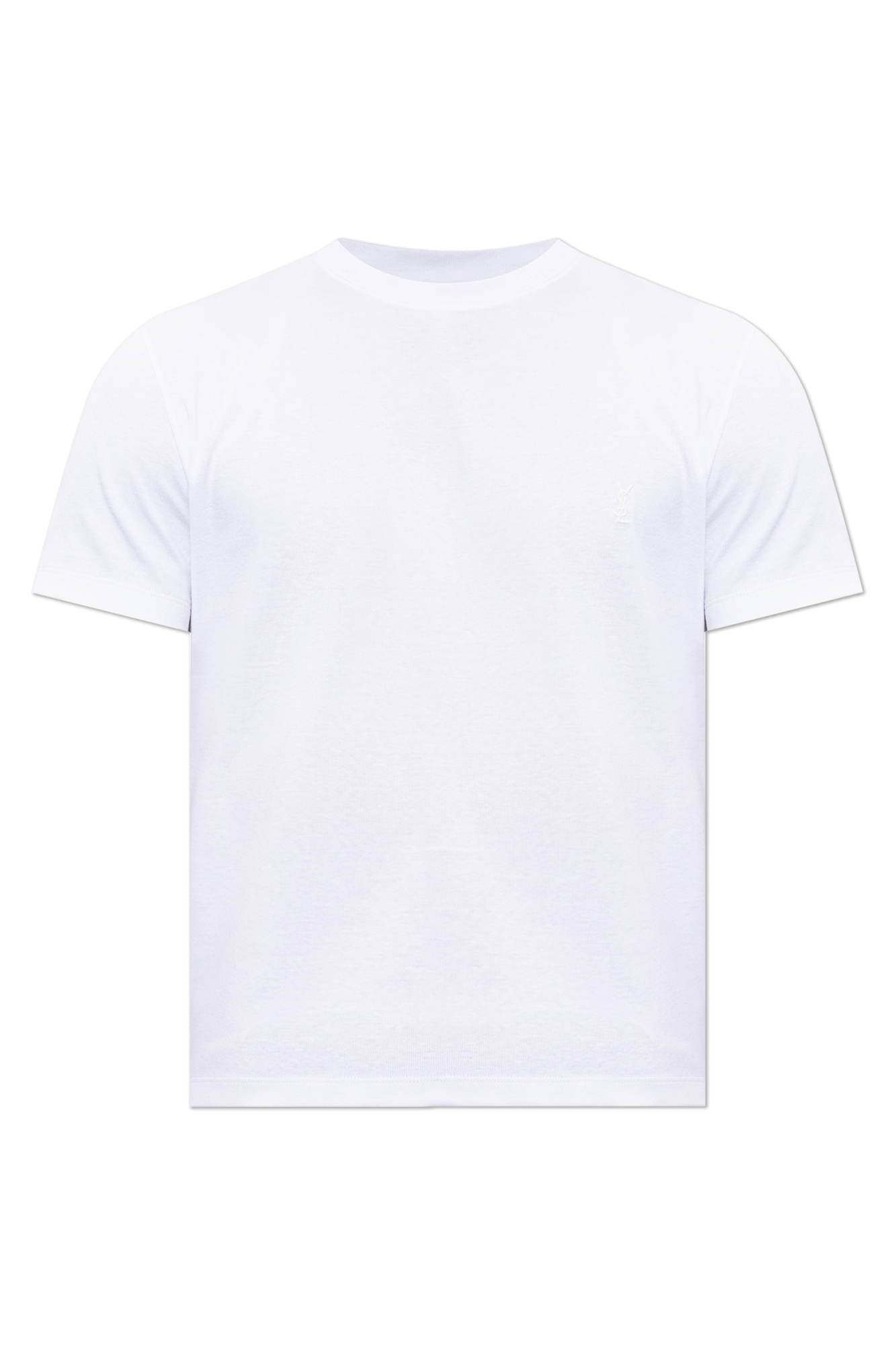 Saint Laurent T-shirt Z Logo, Mężczyźni, Biały