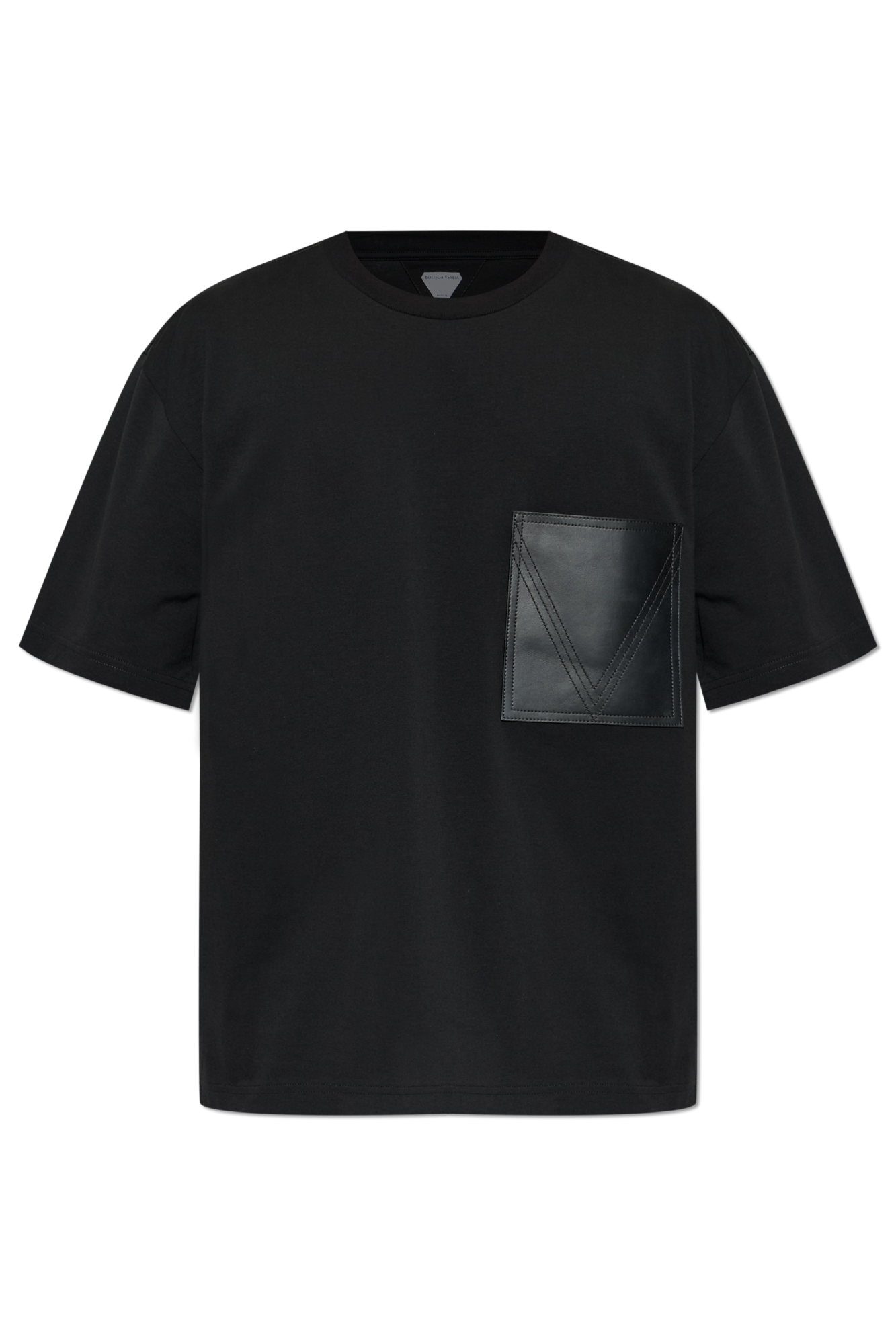 Bottega Veneta T-shirt Z Kieszenią, Mężczyźni, Czarny