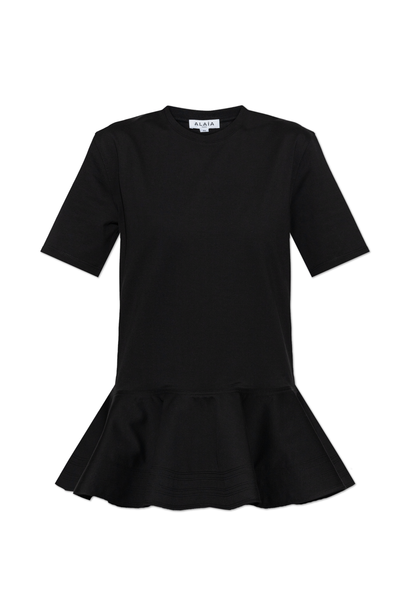 Alaïa Top Z Baskinką, Kobiety, Czarny