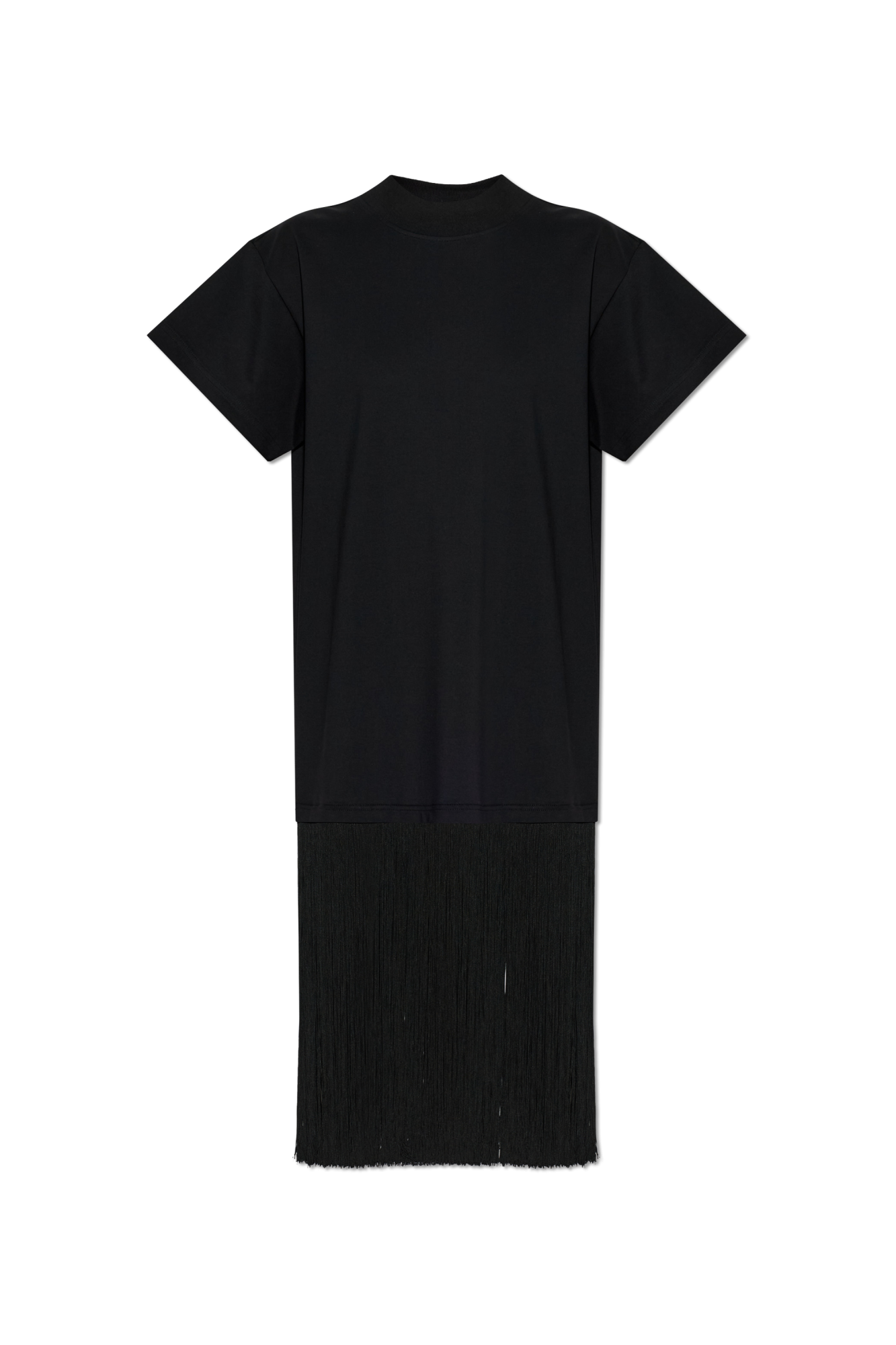 Alaïa Sukienka Z Frędzlami, Kobiety, Czarny
