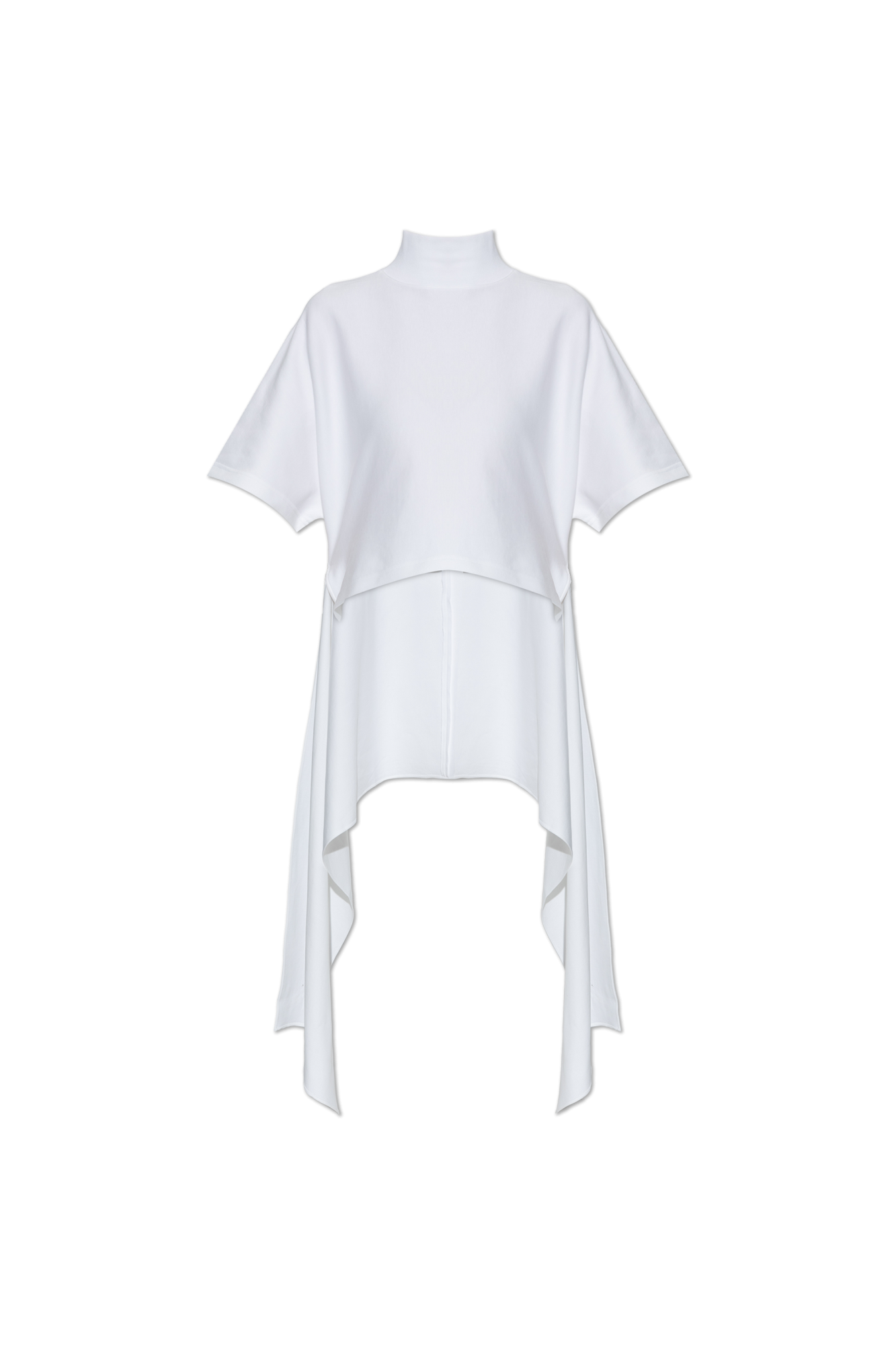 Alaïa Asymetryczny Top Ze Stójką, Kobiety, Biały