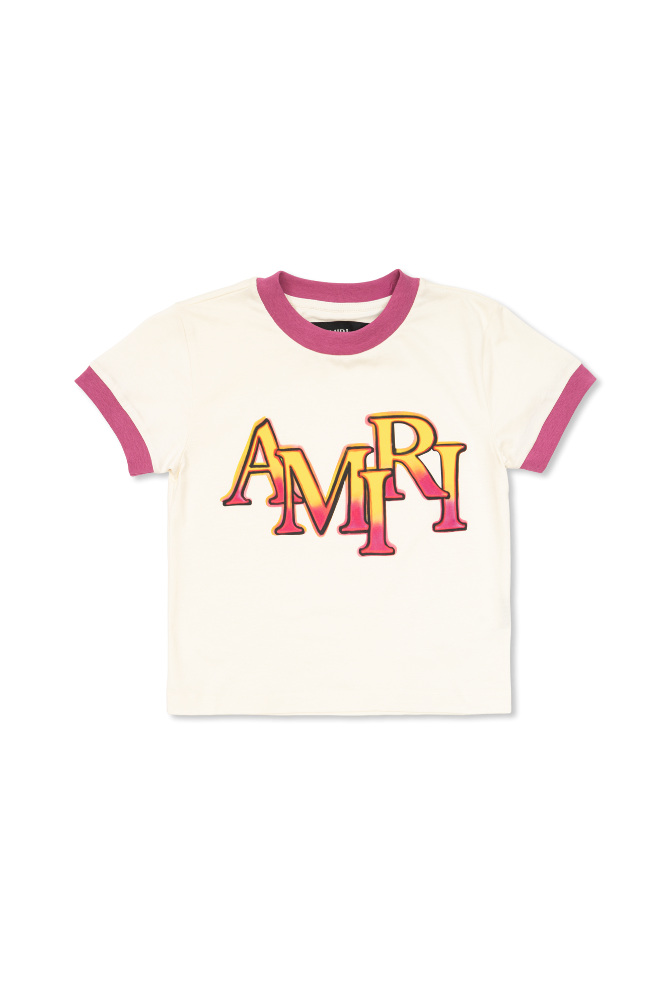Amiri Kids T-shirt Z Nadrukowanym Logo, Unisex, Biały