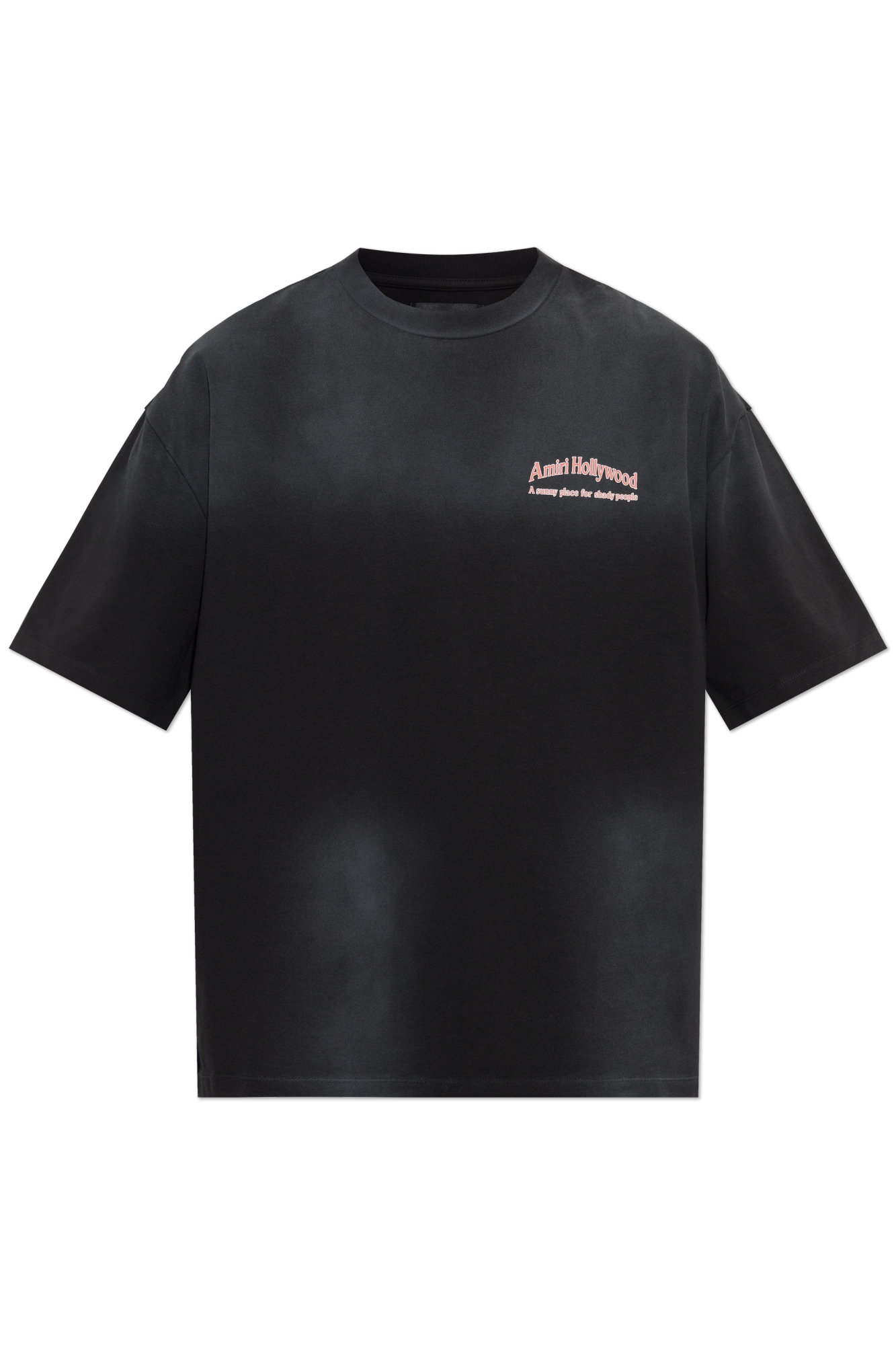 Amiri T-shirt Z Nadrukiem, Mężczyźni, Czarny