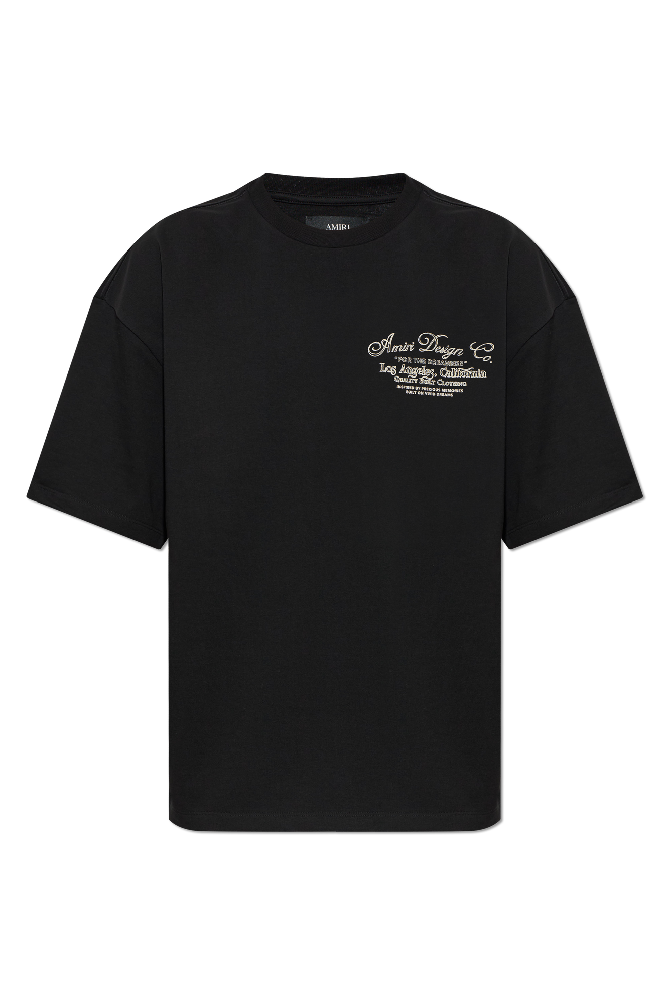 Amiri T-shirt Z Logo, Mężczyźni, Czarny