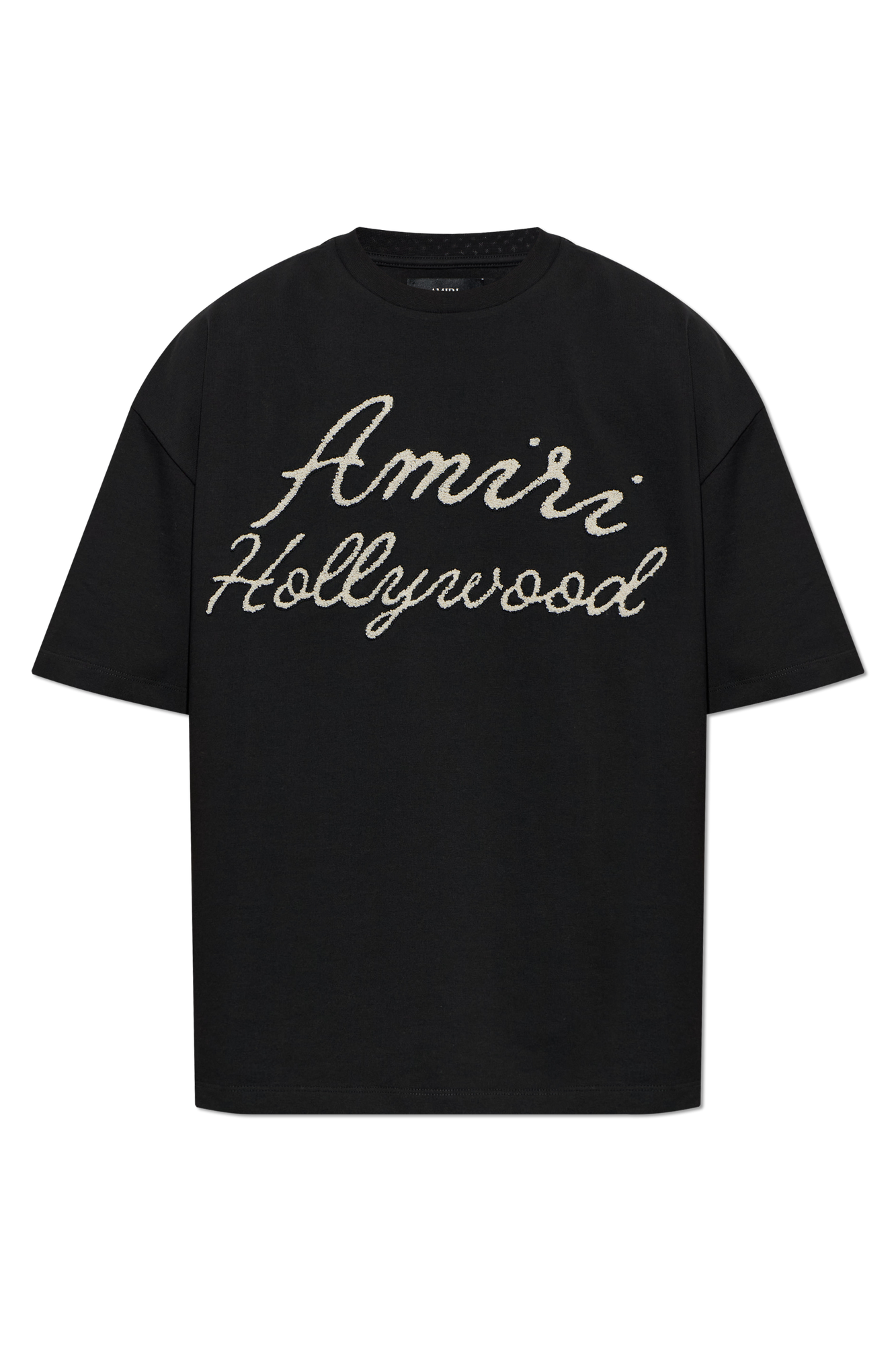 Amiri T-shirt Z Logo, Mężczyźni, Czarny