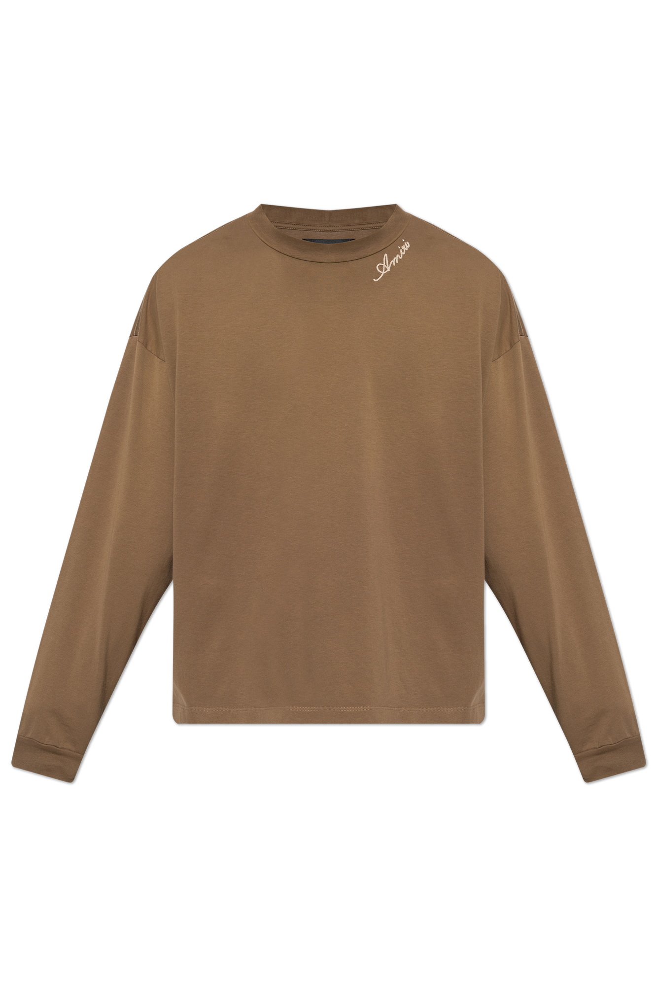 Amiri T-shirt Z Długimi Rękawami, Mężczyźni, Brązowy