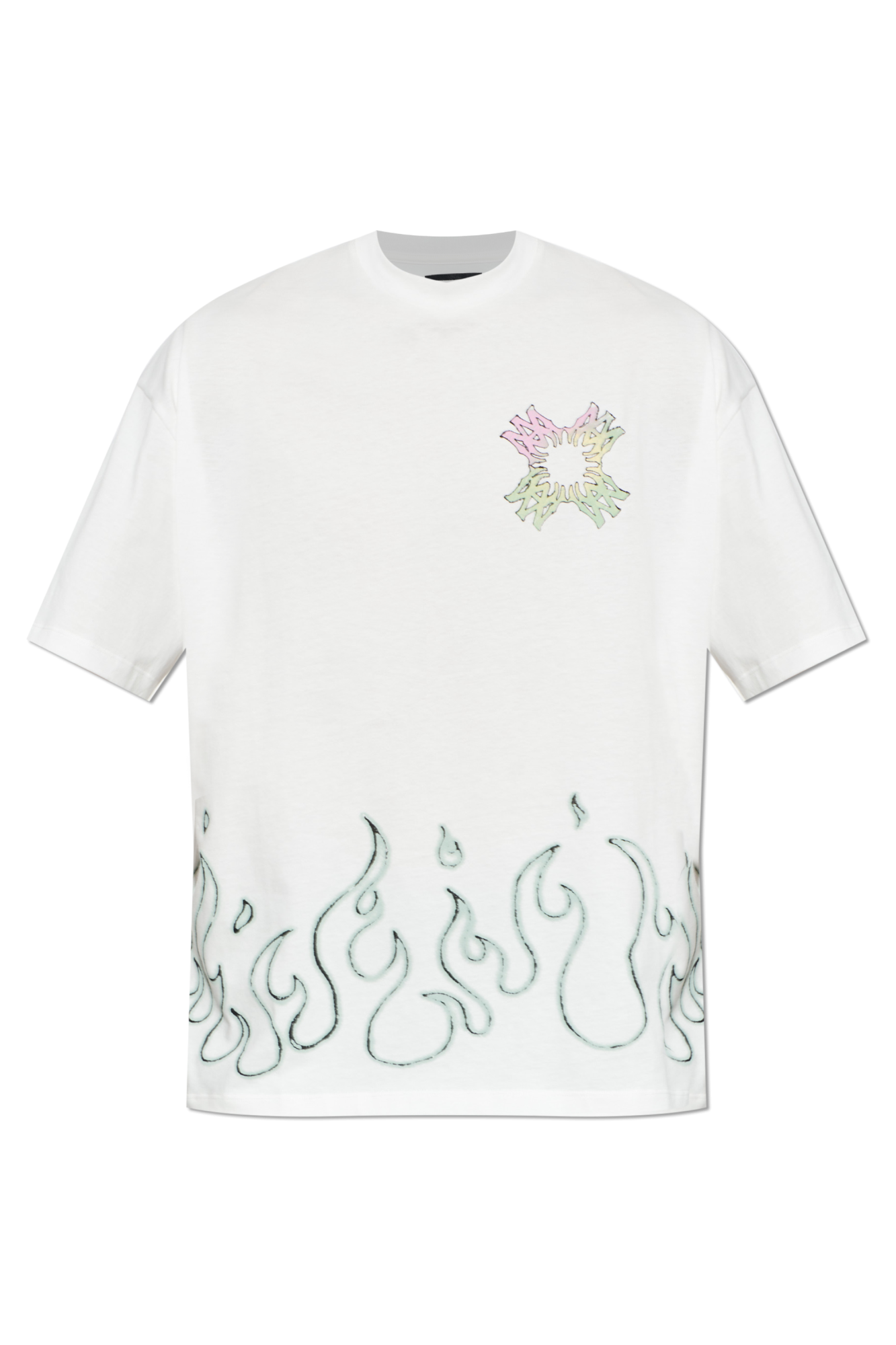 Amiri T-shirt Z Nadrukiem, Mężczyźni, Biały