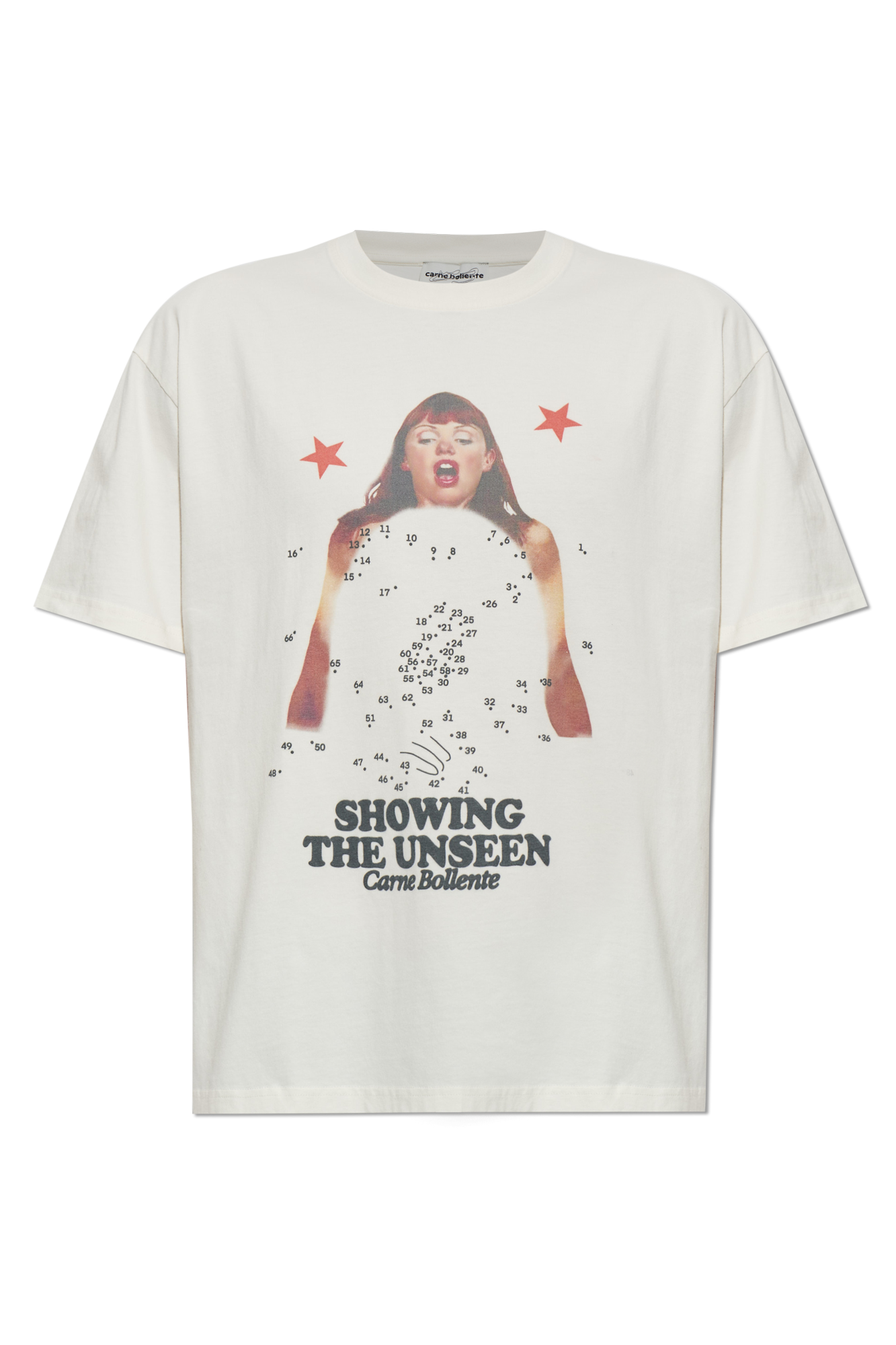 CARNE BOLLENTE T-shirt Z Nadrukiem, Kobiety, Biały
