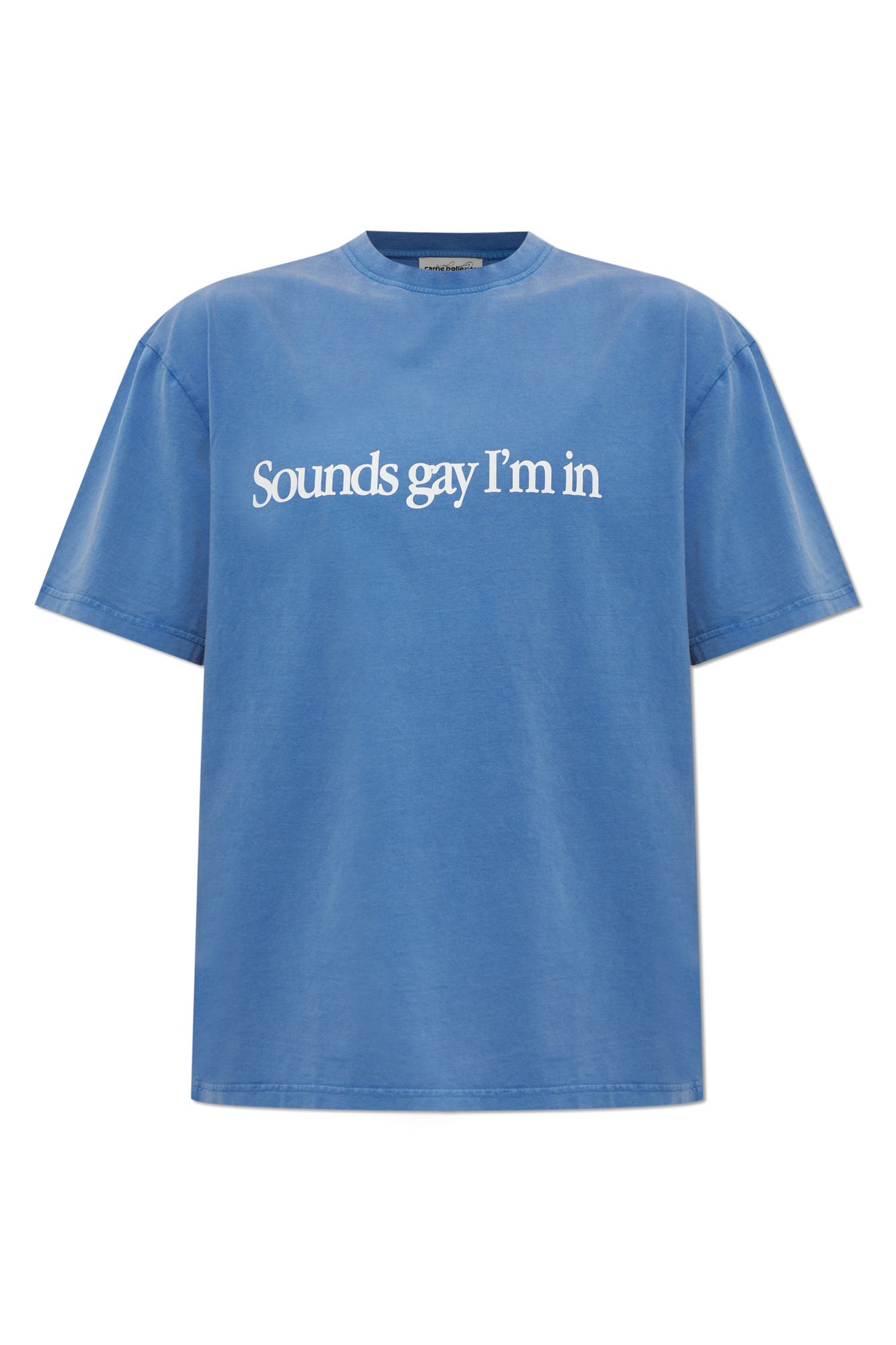 CARNE BOLLENTE T-shirt Z Nadrukiem, Mężczyźni, Niebieski