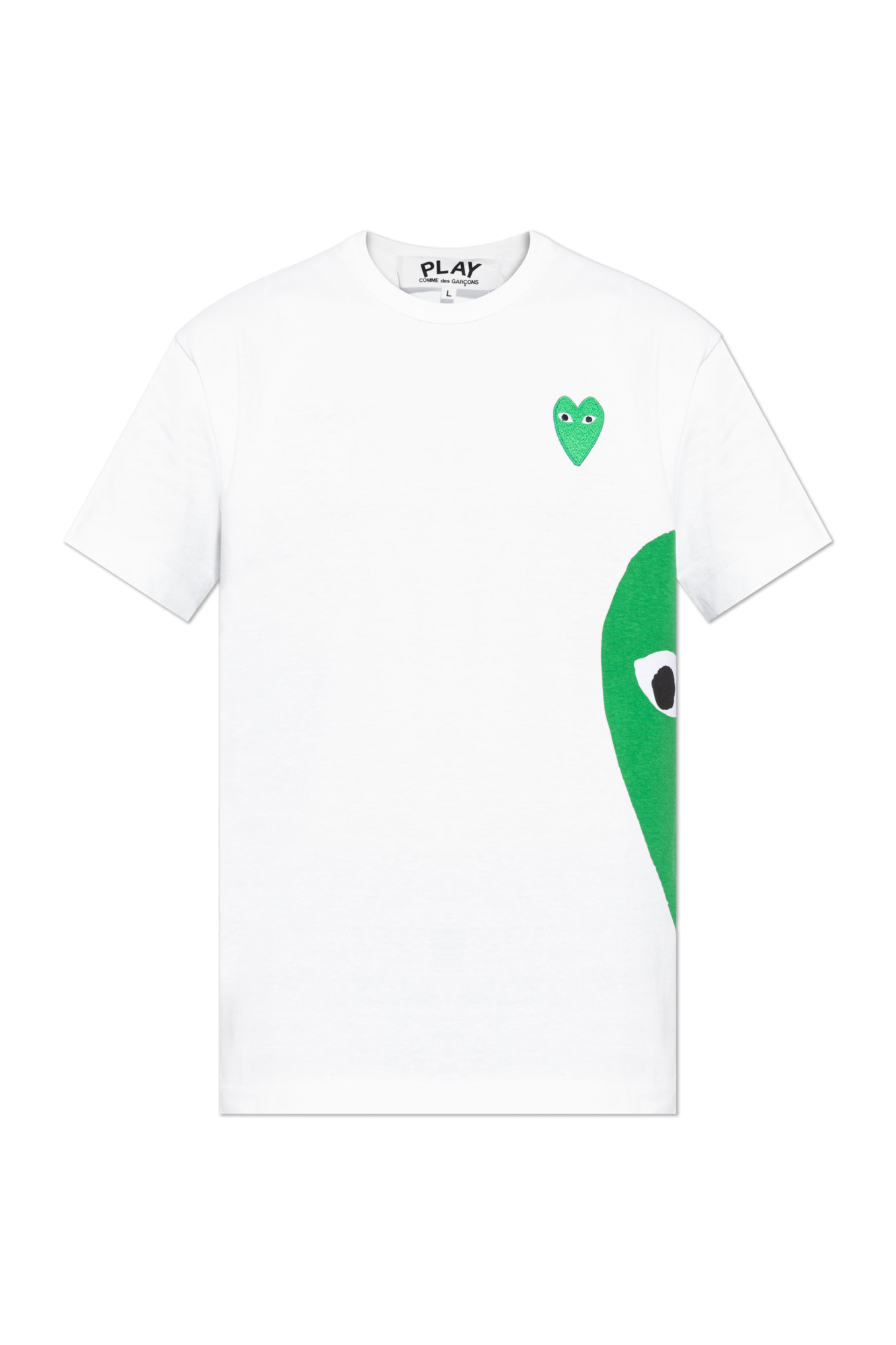 Comme Des Garçons Play T-shirt Z Logo, Unisex, Biały