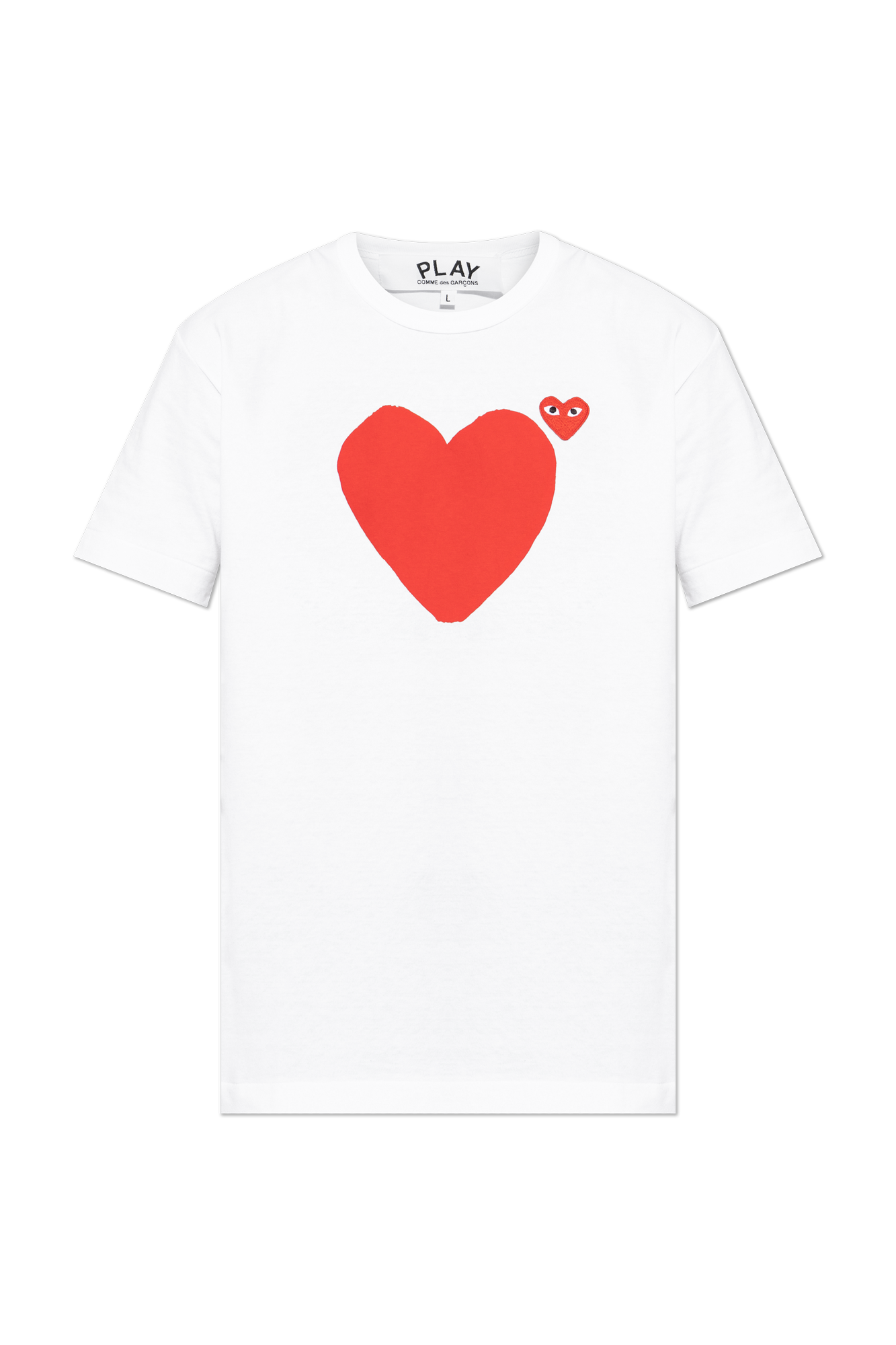 Comme Des Garçons Play T-shirt Z  Logo, Unisex, Biały