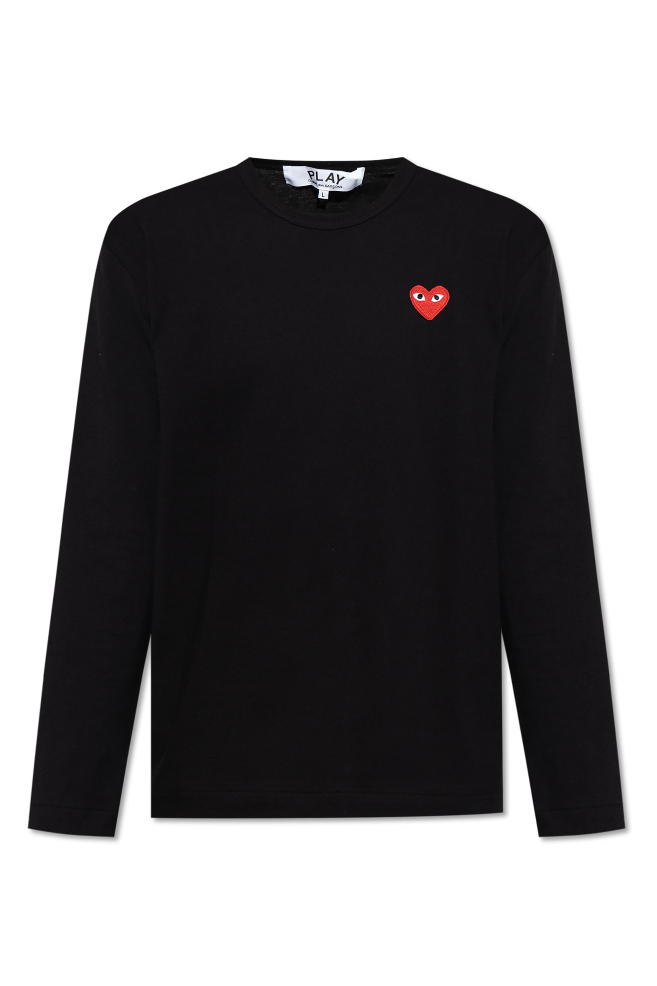 Comme Des Garçons Play T-shirt Z Długimi Rękawami, Unisex, Czarny