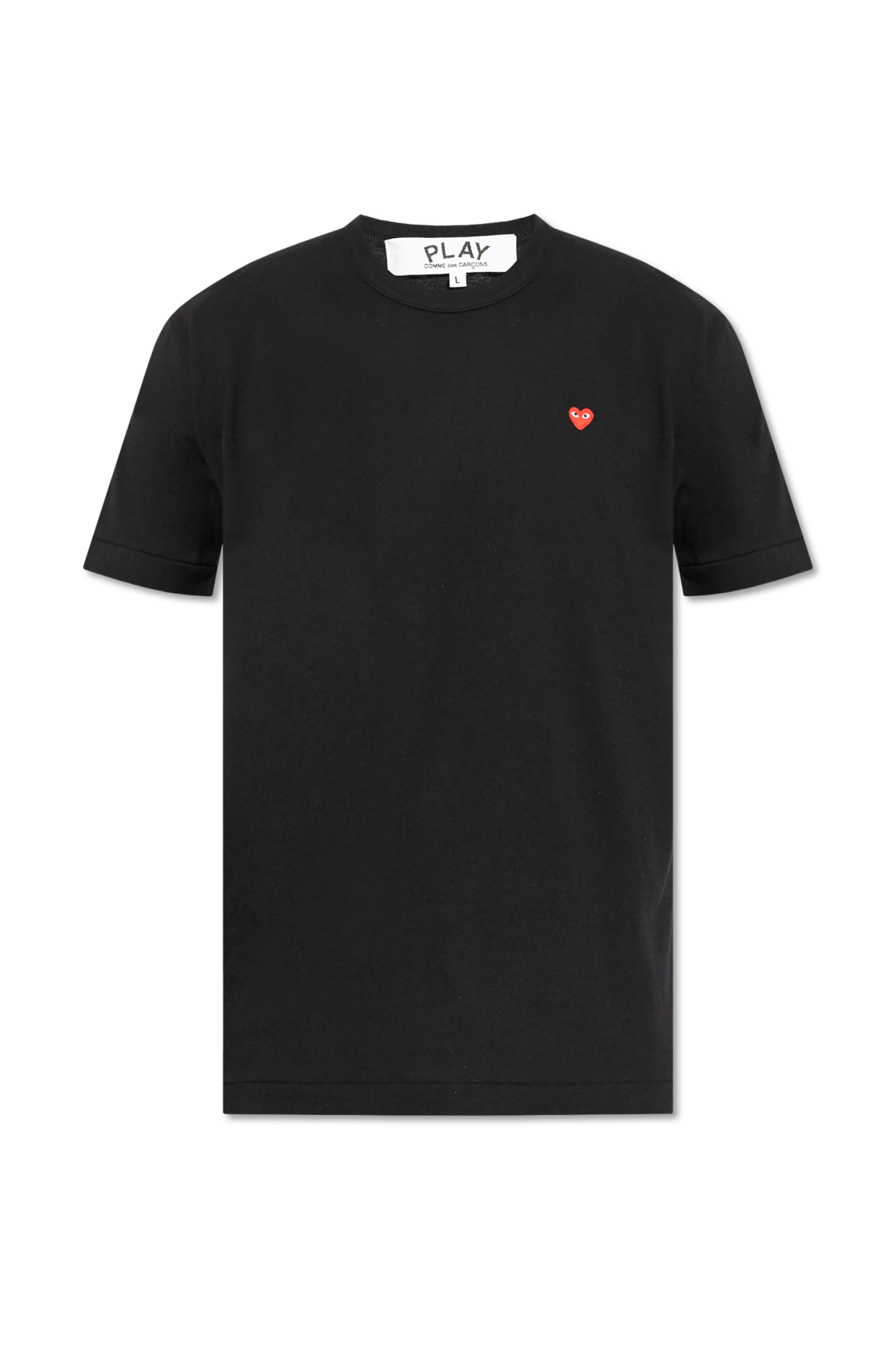 Comme Des Garçons Play T-shirt Z Naszywką Z Logo, Mężczyźni, Czarny