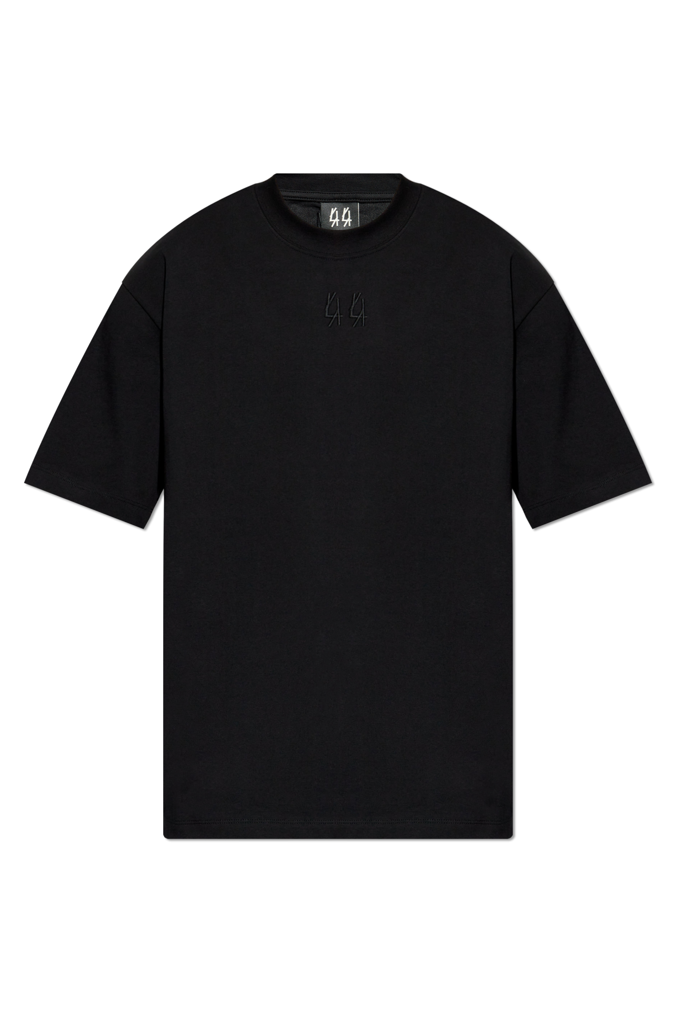 44 Label Group T-shirt Z Logo, Mężczyźni, Czarny
