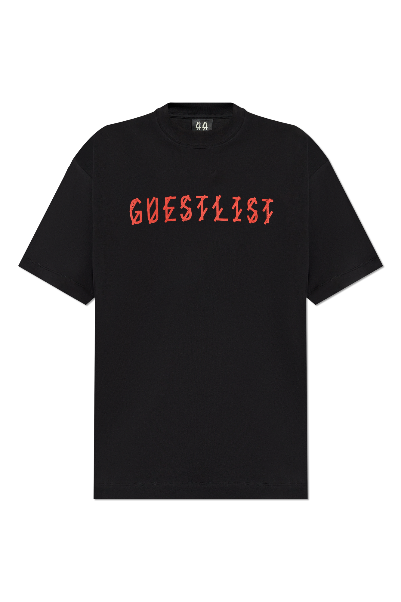 44 Label Group T-shirt Z Logo, Mężczyźni, Czarny