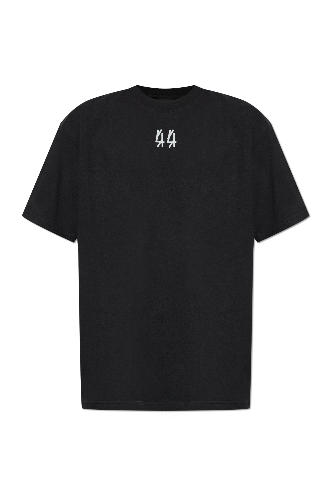 44 Label Group T-shirt Z Logo, Mężczyźni, Czarny