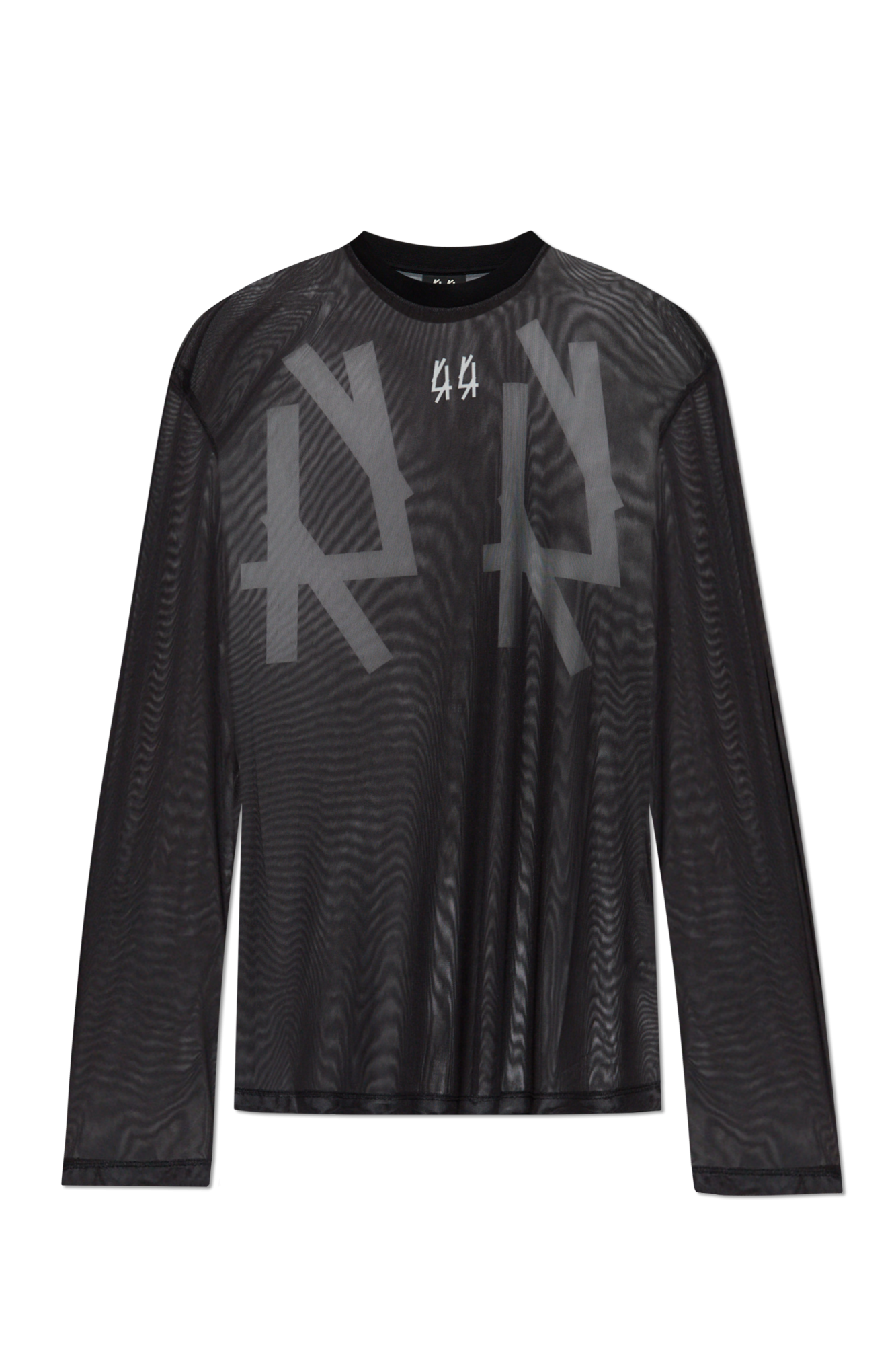 44 Label Group T-shirt Z Logo, Mężczyźni, Czarny