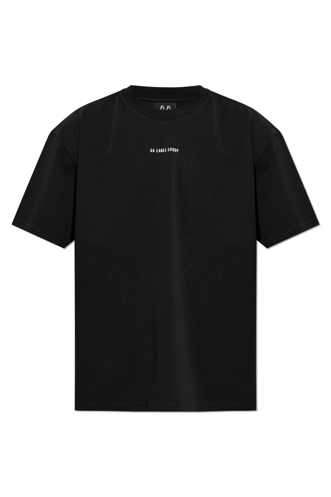 44 Label Group T-shirt Z Logo, Mężczyźni, Czarny