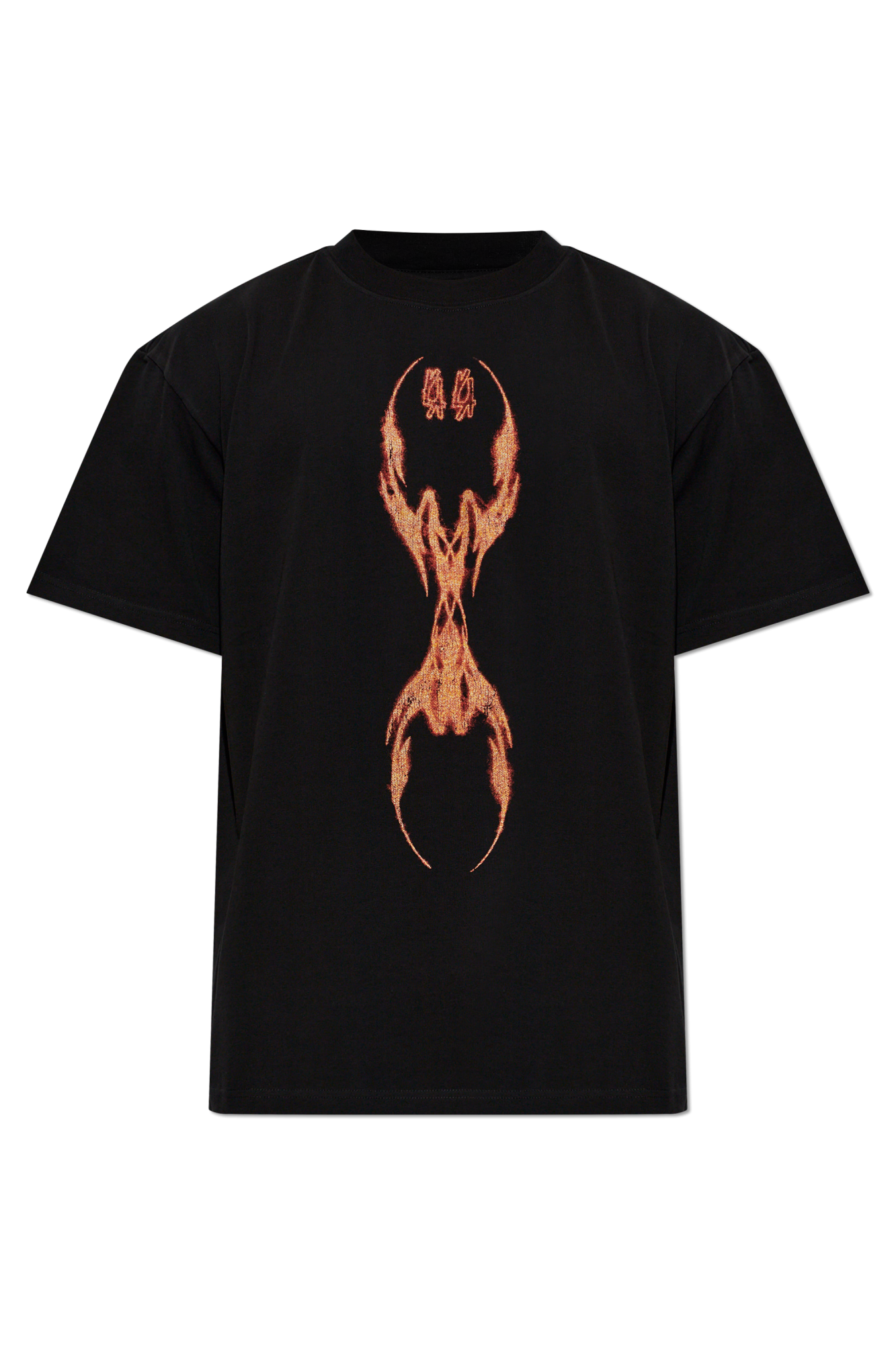 44 Label Group T-shirt Z Nadrukiem, Mężczyźni, Czarny