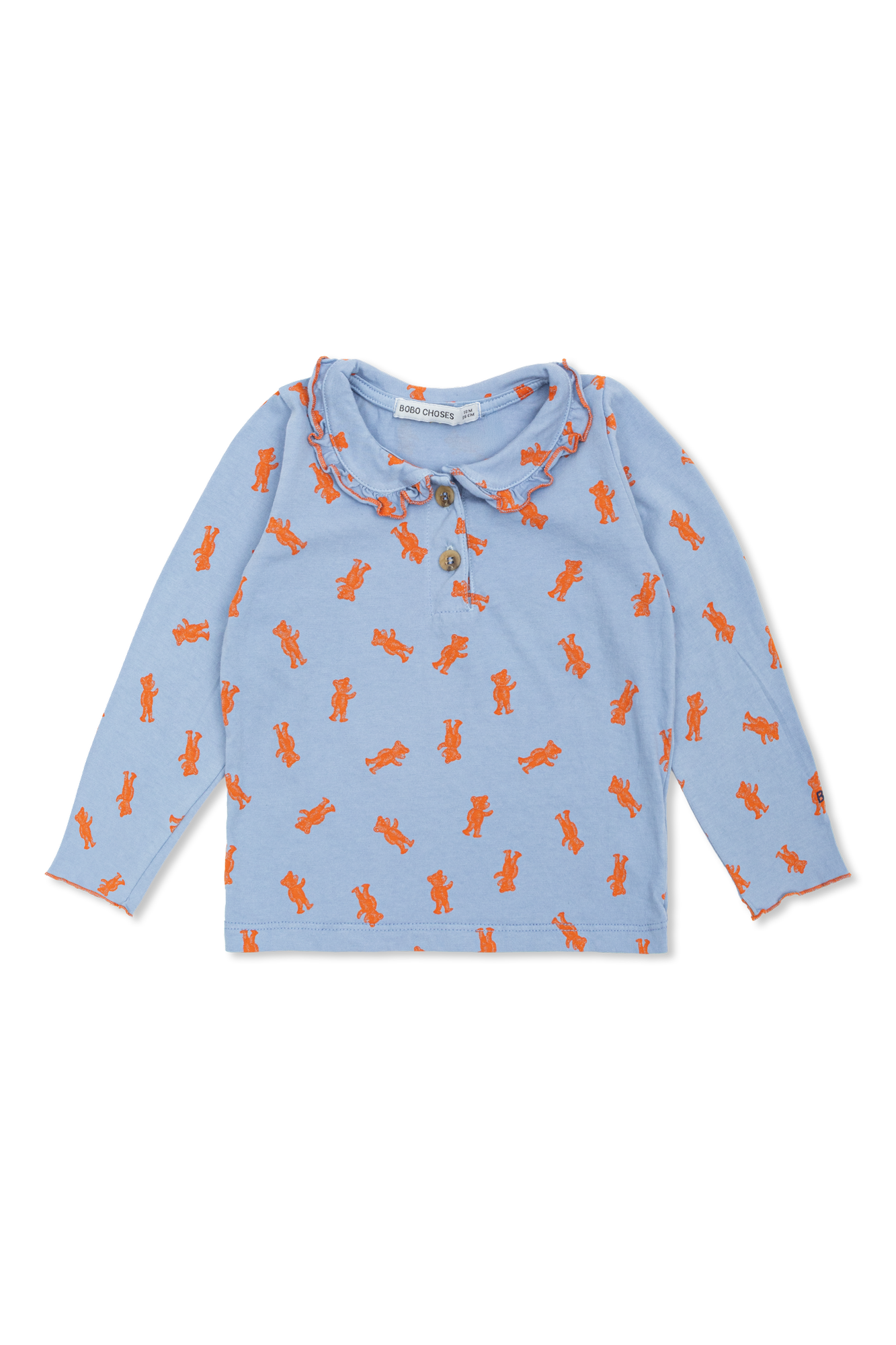 Bobo Choses Bawełniane Polo Ze Wzorem, Unisex, Niebieski