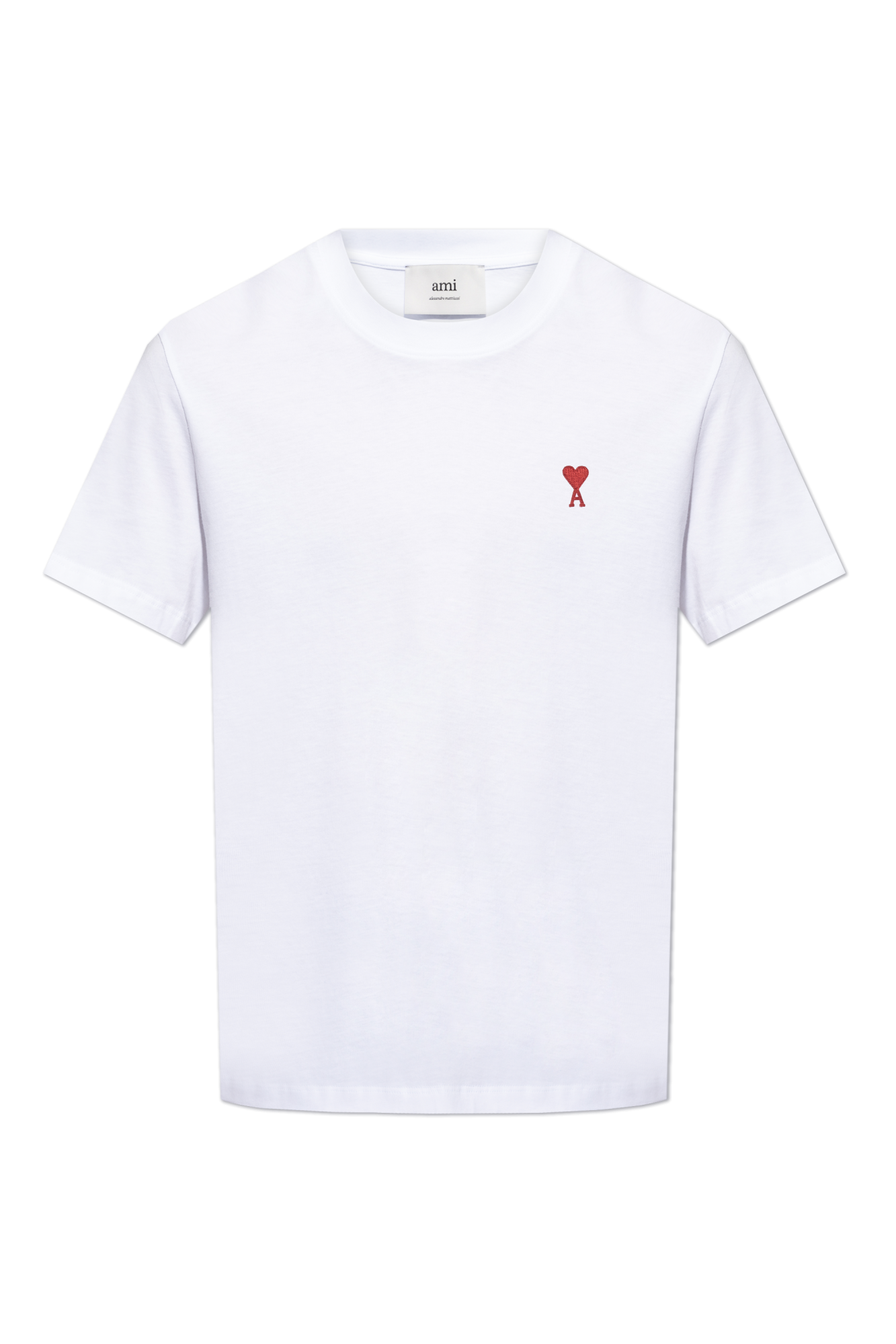 Ami Alexandre Mattiussi T-shirt Z Logo, Mężczyźni, Biały