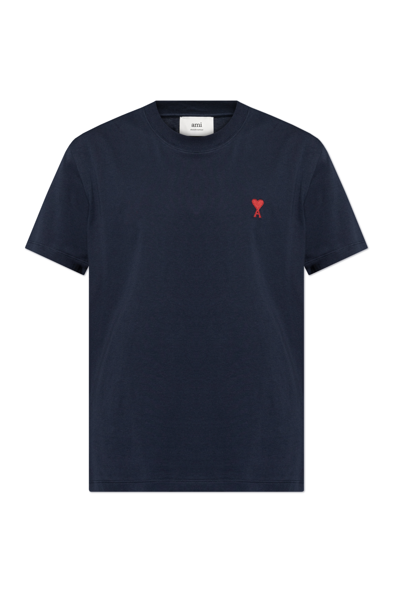 Ami Alexandre Mattiussi T-shirt Z Logo, Mężczyźni, Granatowy