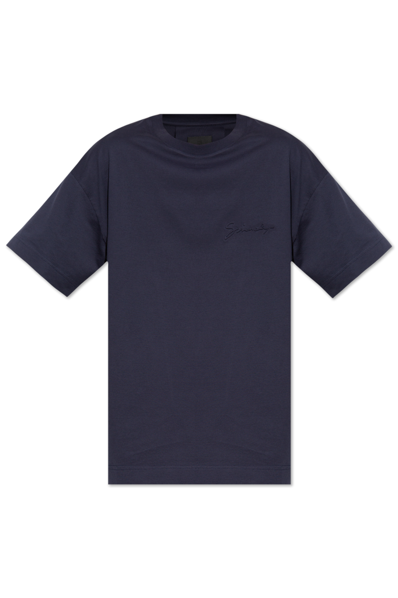 Givenchy T-shirt Z Logo, Mężczyźni, Granatowy