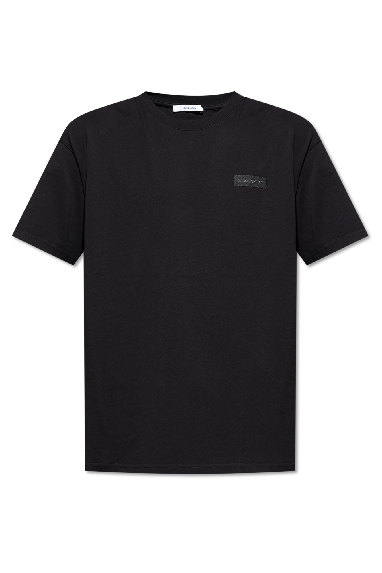 Givenchy T-shirt Z Naszywką Z Logo, Mężczyźni, Czarny