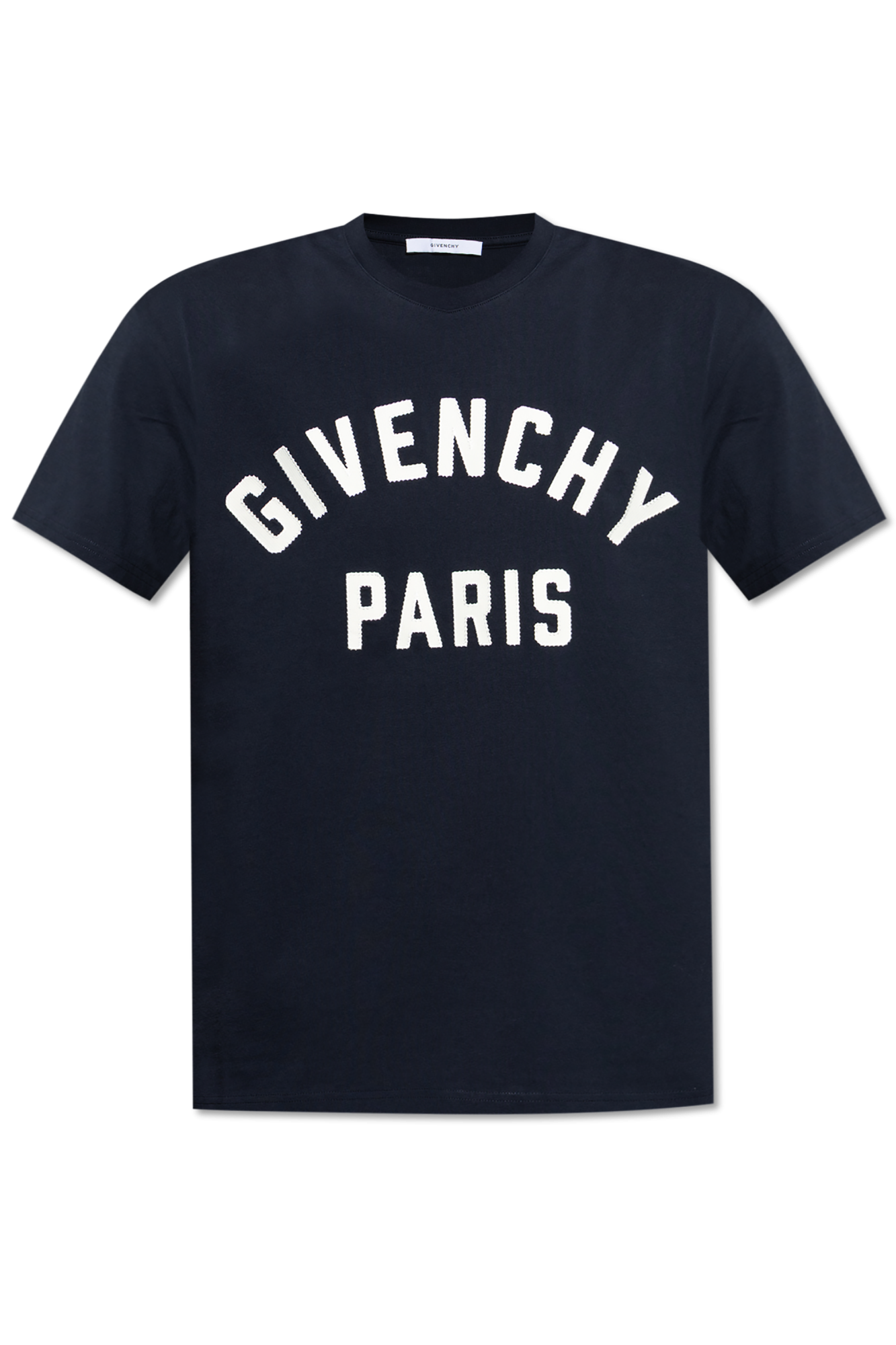 Givenchy T-shirt Z Logo, Mężczyźni, Granatowy