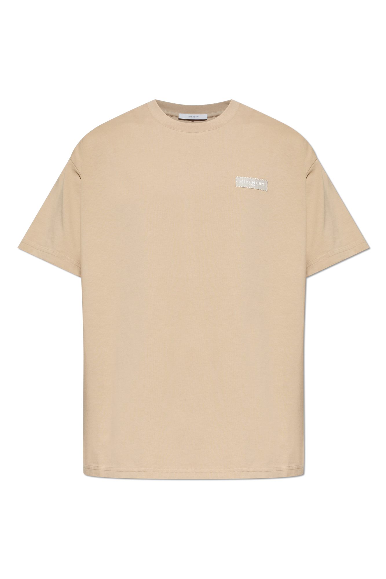 Givenchy T-shirt Z Logo, Mężczyźni, Beżowy