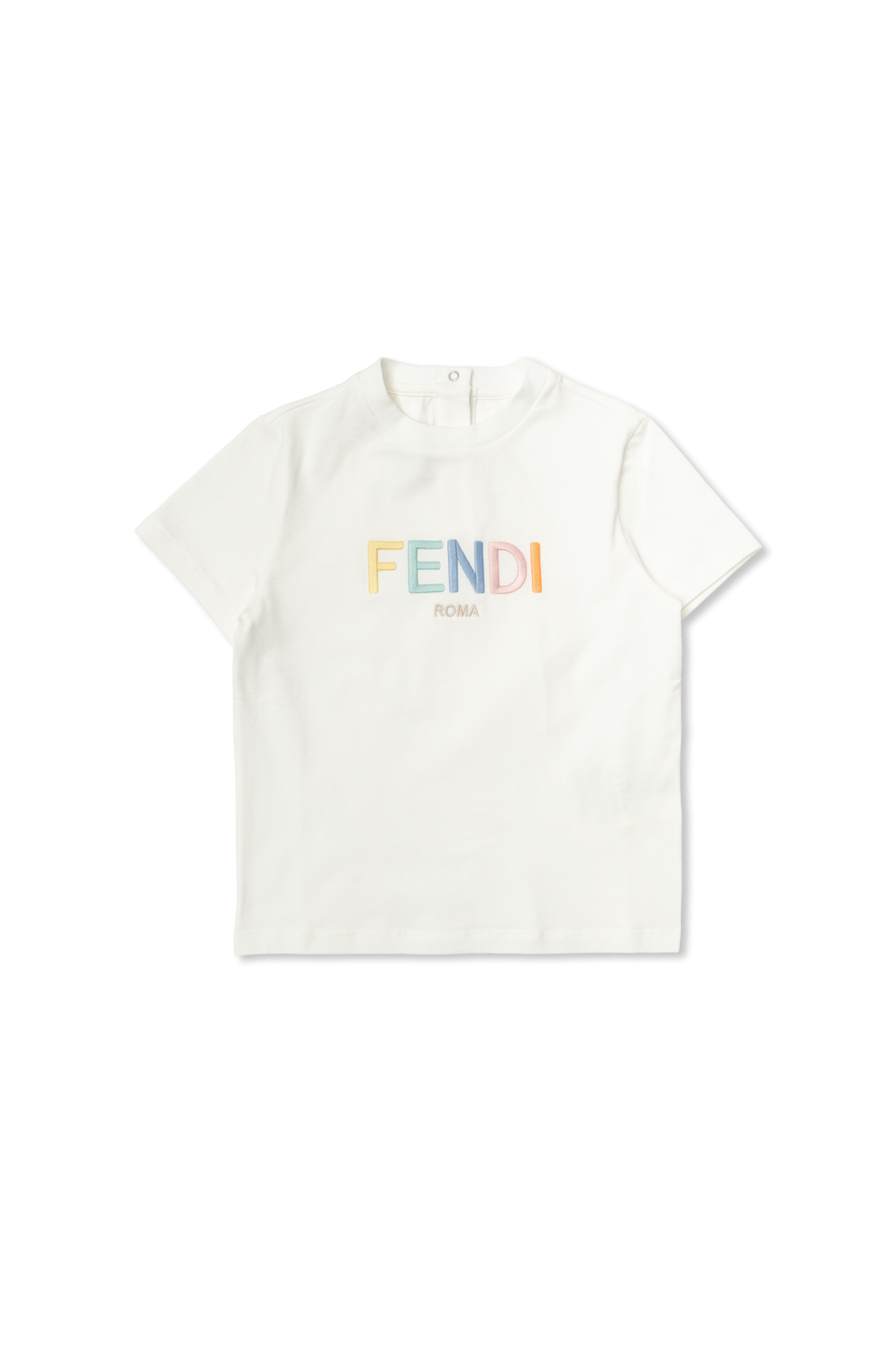 Fendi Kids T-shirt Z Nadrukowanym Logo, Unisex, Biały