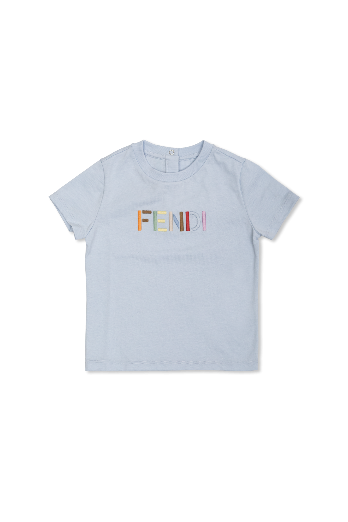 Fendi Kids T-shirt Z Logo, Unisex, Niebieski