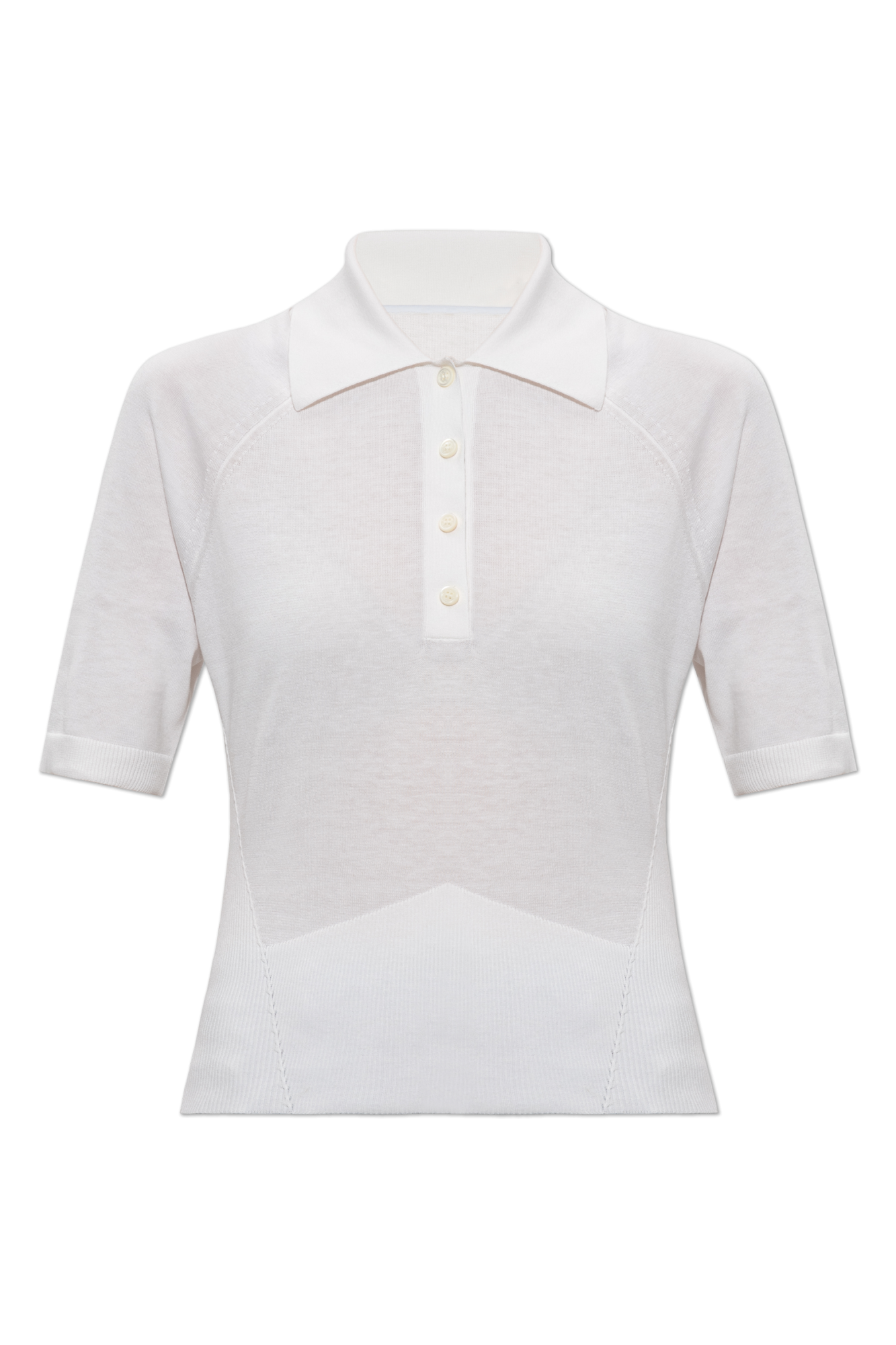 Givenchy Polo Z Wyszytym Logo, Kobiety, Biały