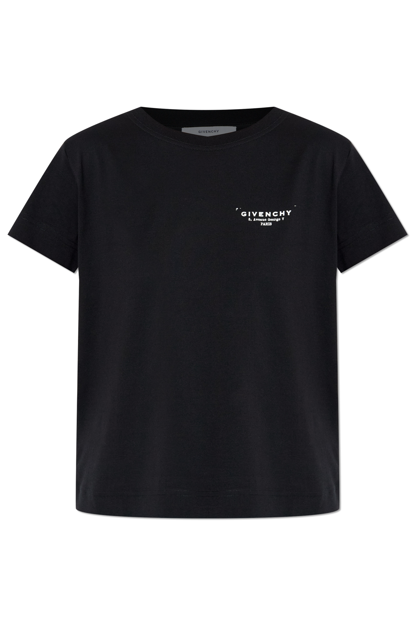 Givenchy T-shirt Z Nadrukowanym Logo, Kobiety, Czarny