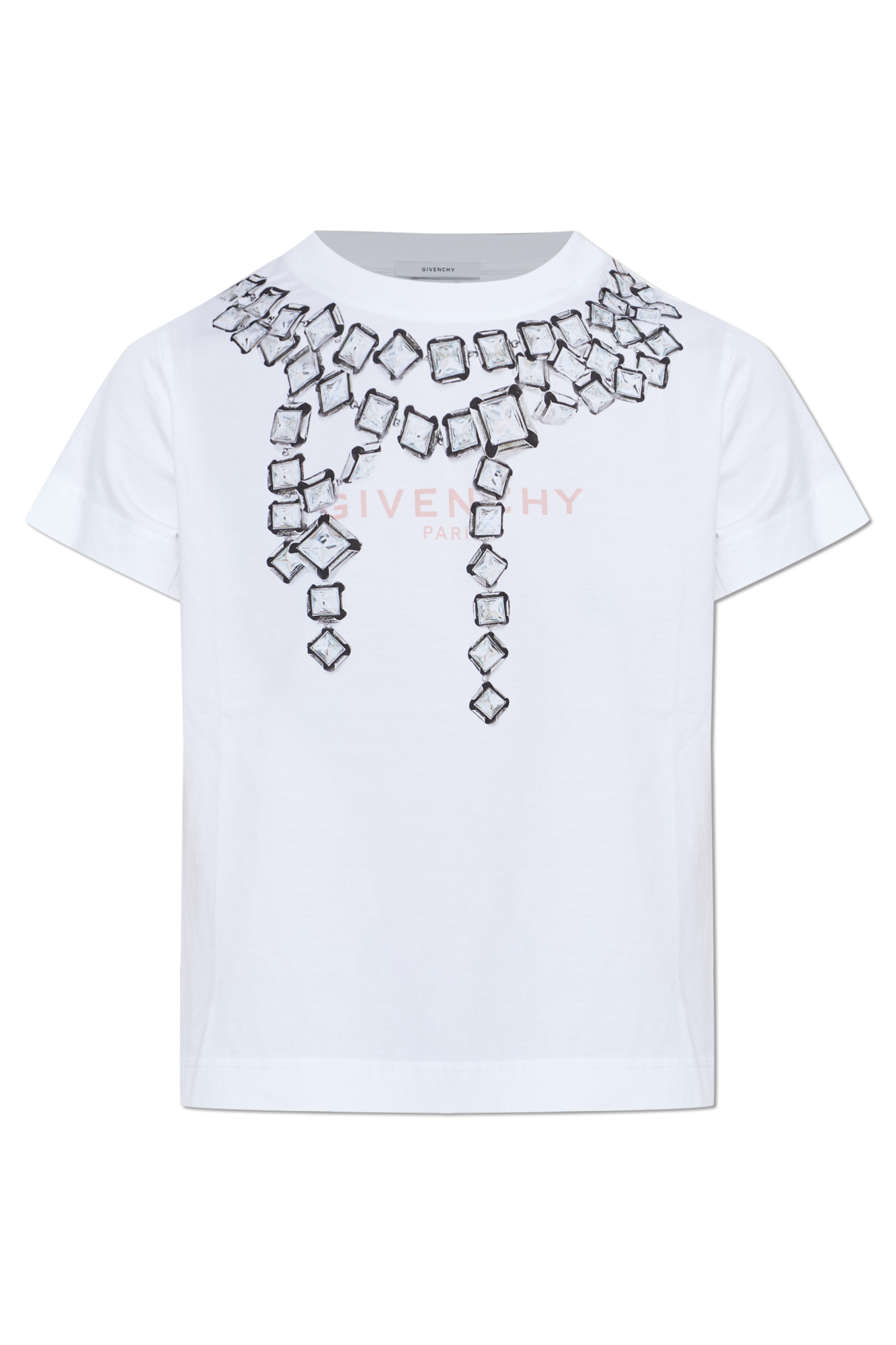 Givenchy T-shirt Z Nadrukiem, Kobiety, Biały