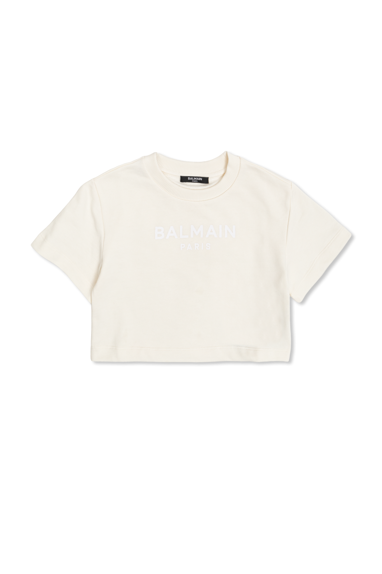 Balmain Kids T-shirt Z Logo, Unisex, Kremowy