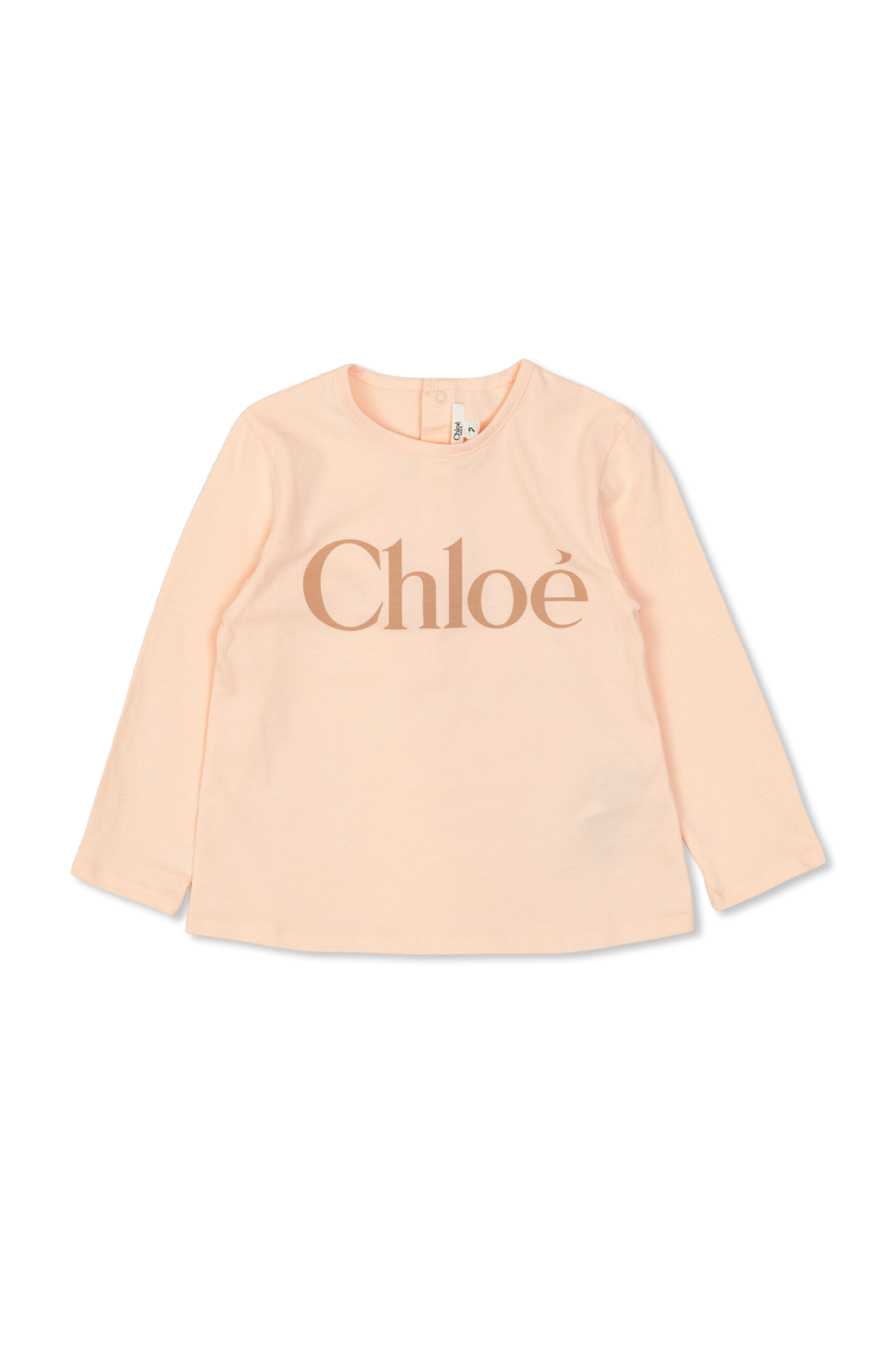 Chloé Kids Top Z Nadrukowanym Logo, Unisex, Różowy
