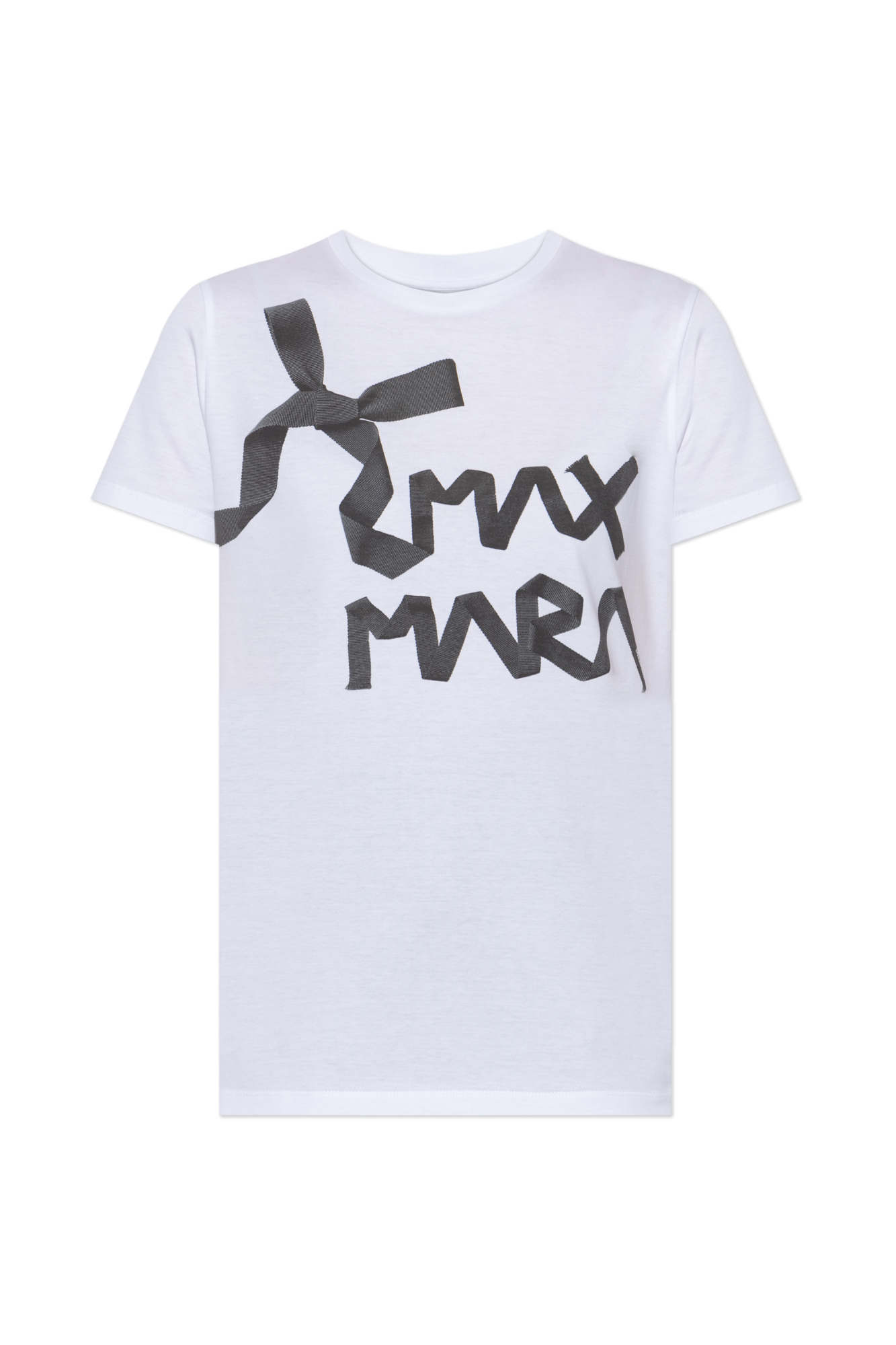Max Mara T-shirt `Calcio`, Kobiety, Biały