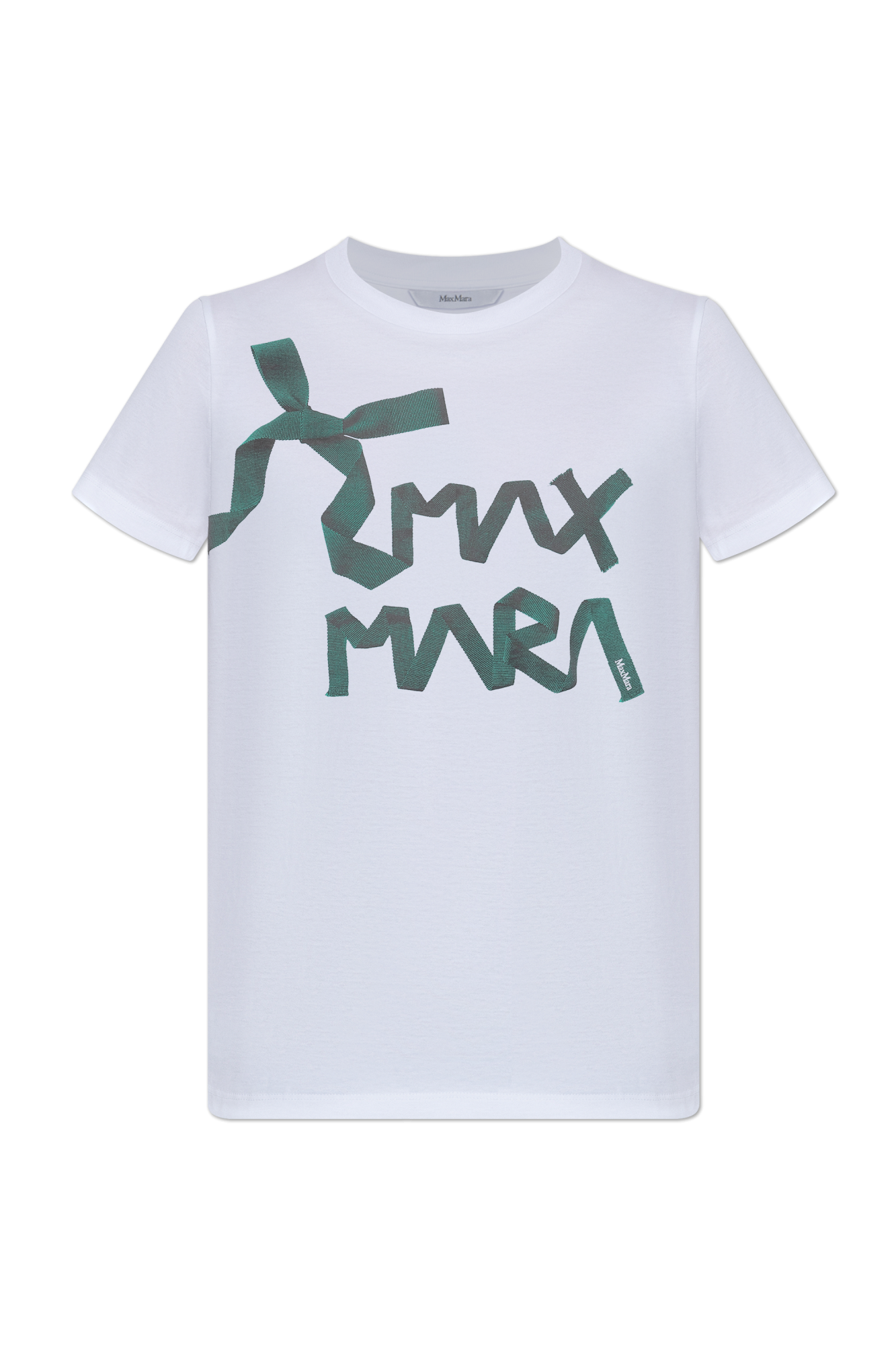 Max Mara T-shirt `Calcio`, Kobiety, Biały
