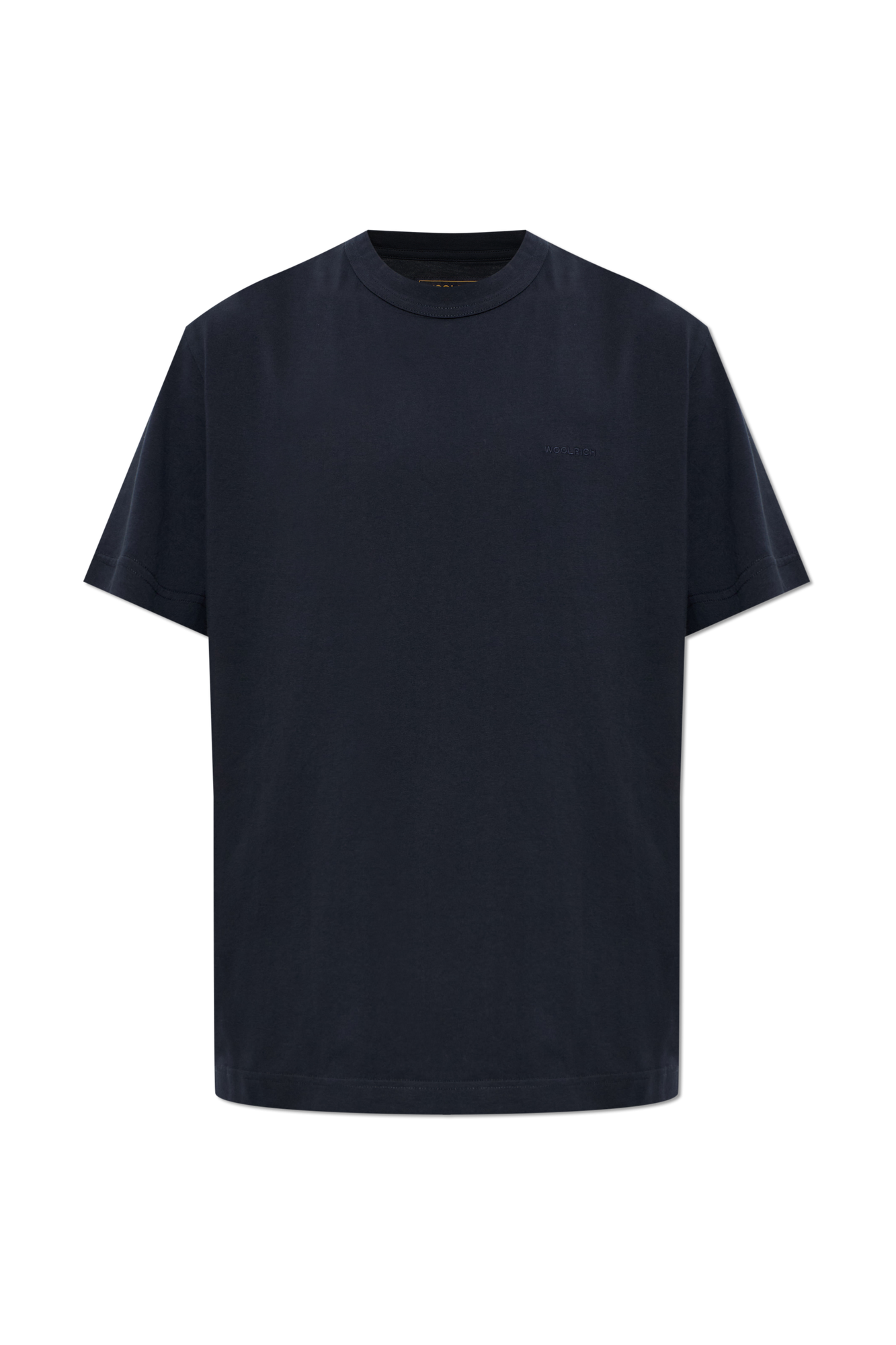 Woolrich T-shirt Z Wyszytym Logo, Mężczyźni, Granatowy