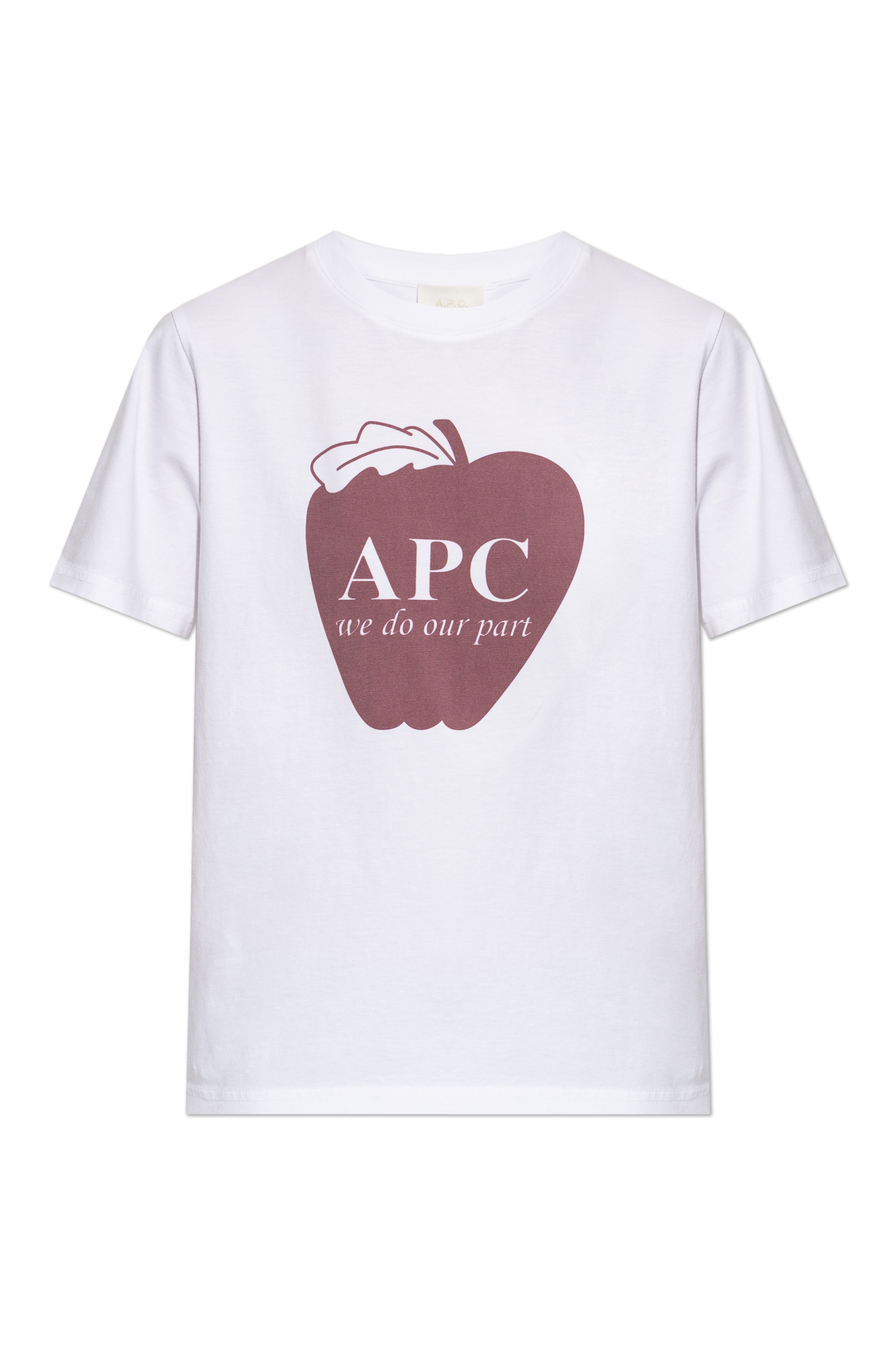 A.P.C. T-shirt Z Nadrukiem, Kobiety, Biały